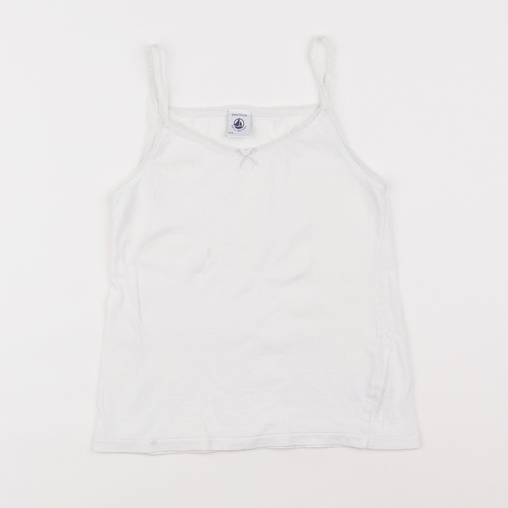 Petit Bateau - maillot de corps blanc - 6 ans