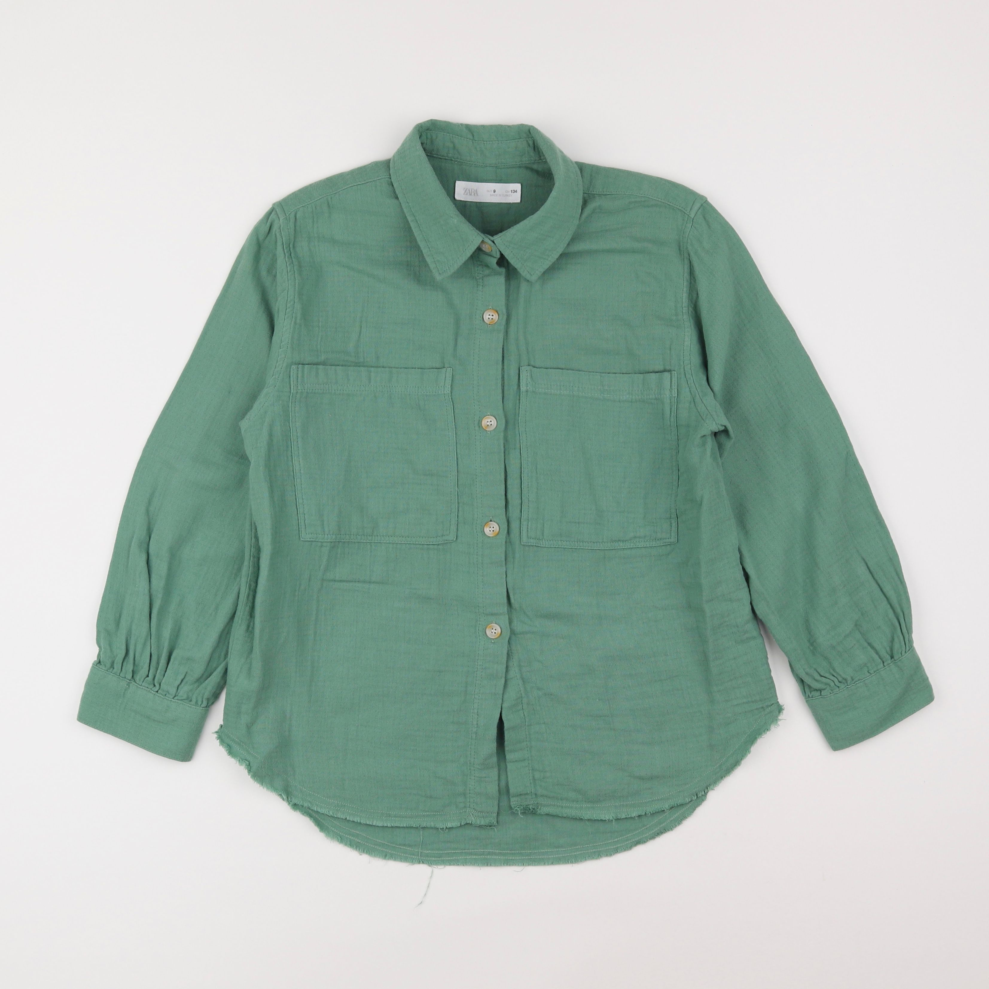 Zara - chemise vert - 9 ans