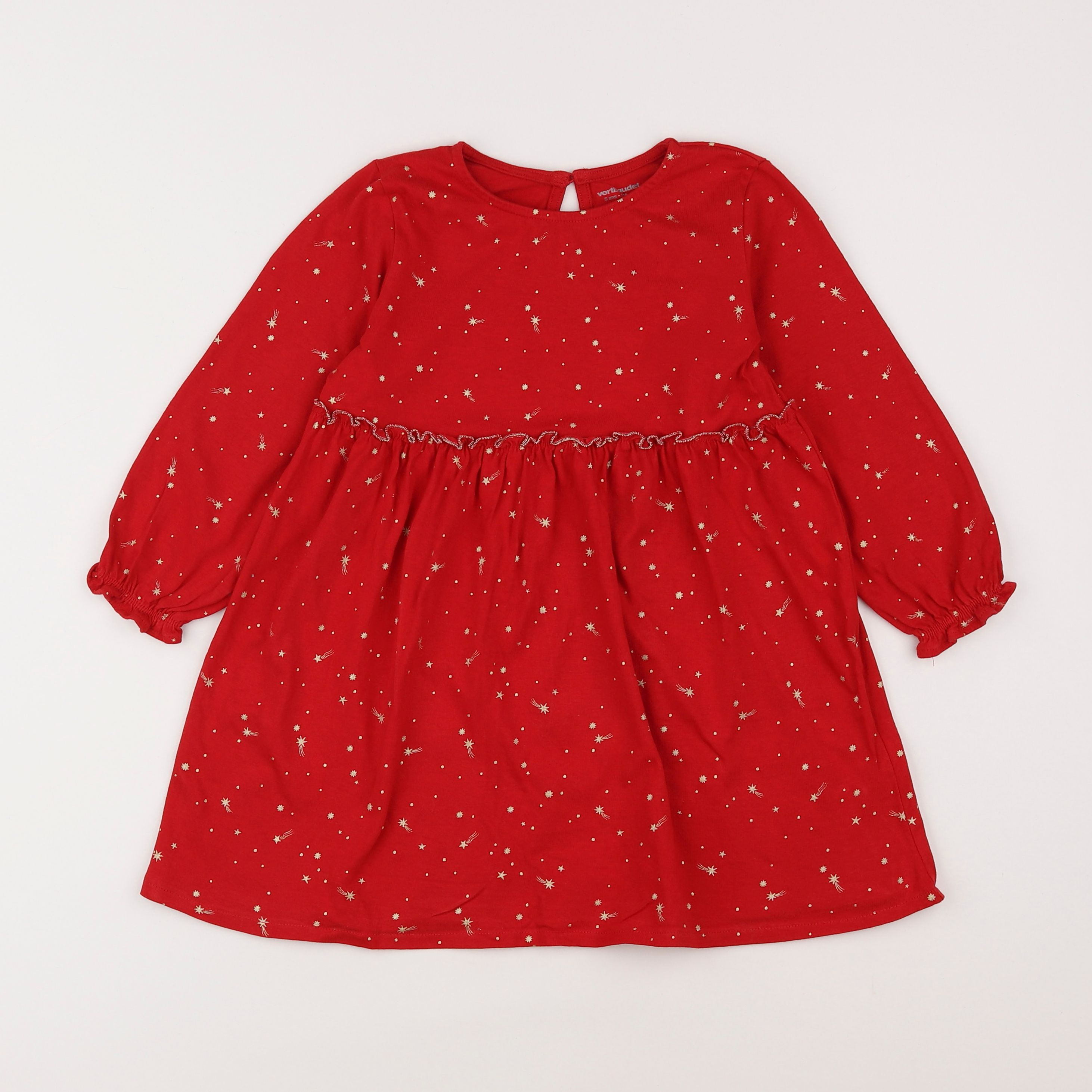 Vertbaudet - robe rouge - 5 ans