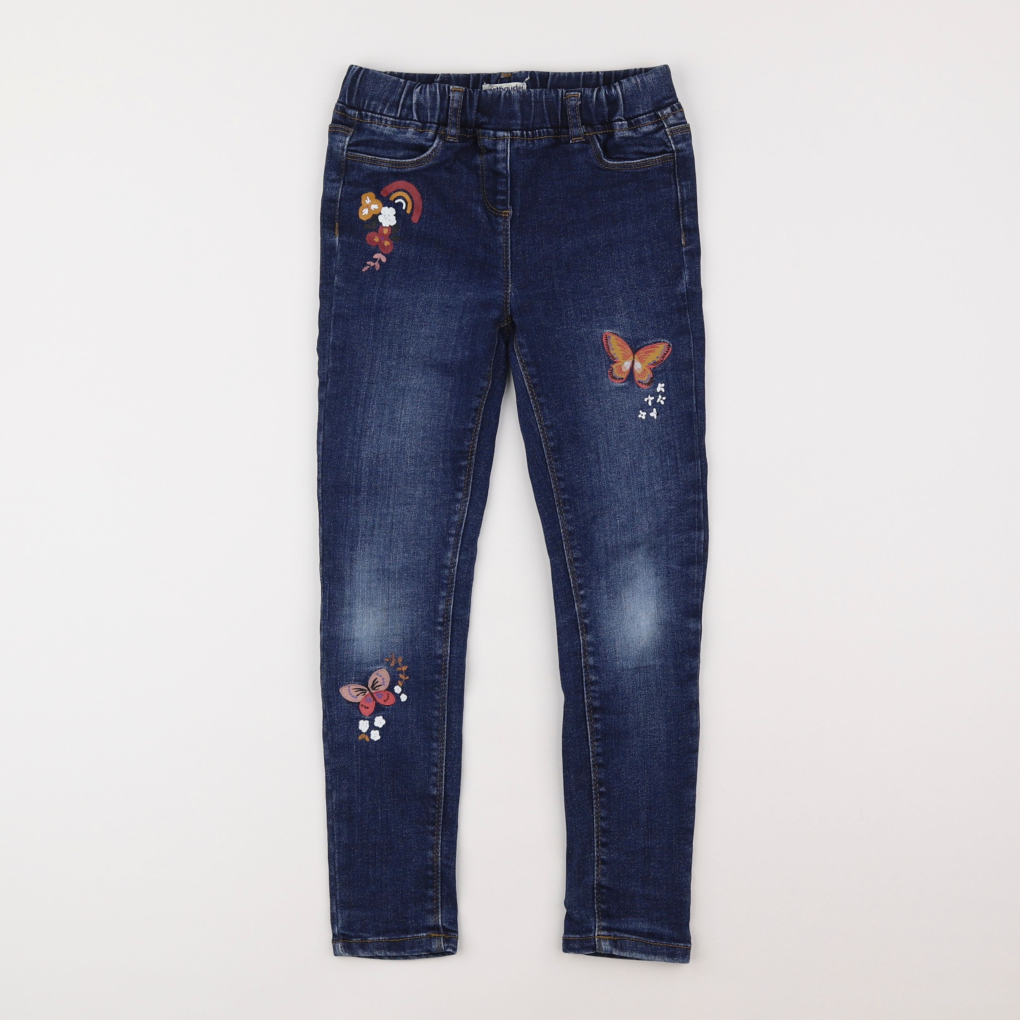 Vertbaudet - jegging bleu - 8 ans