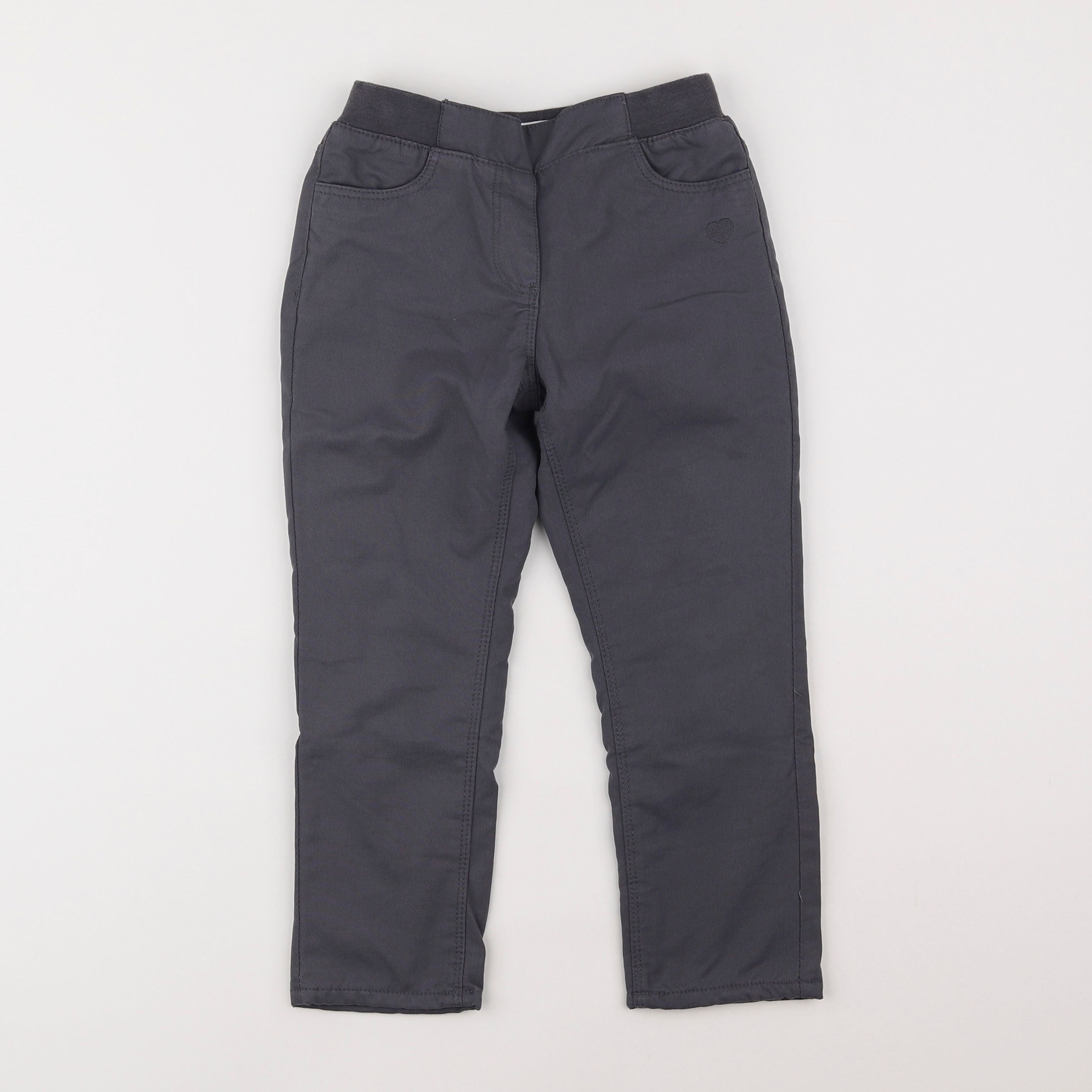 Vertbaudet - pantalon doublé gris - 5 ans