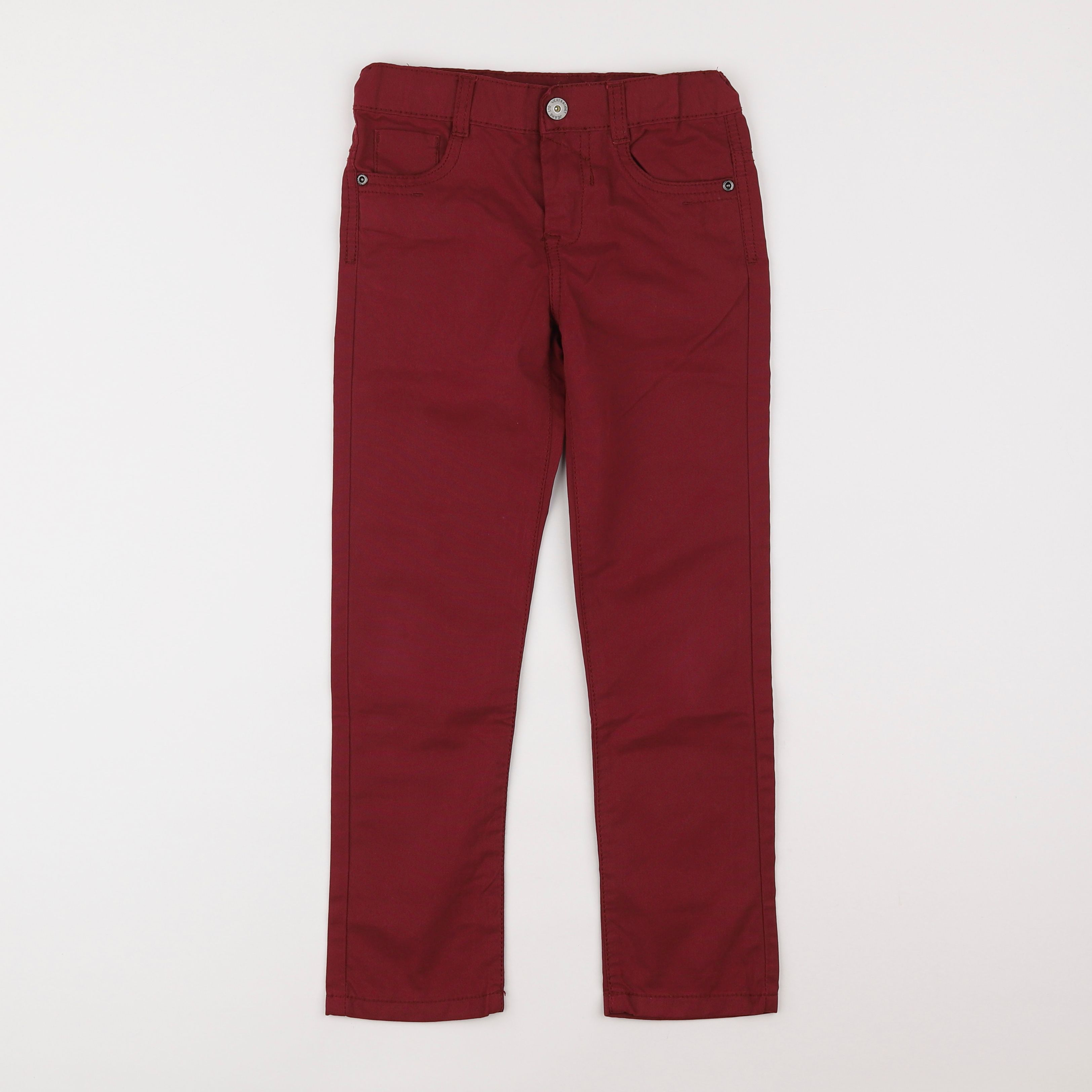 Vertbaudet - pantalon rouge - 7 ans