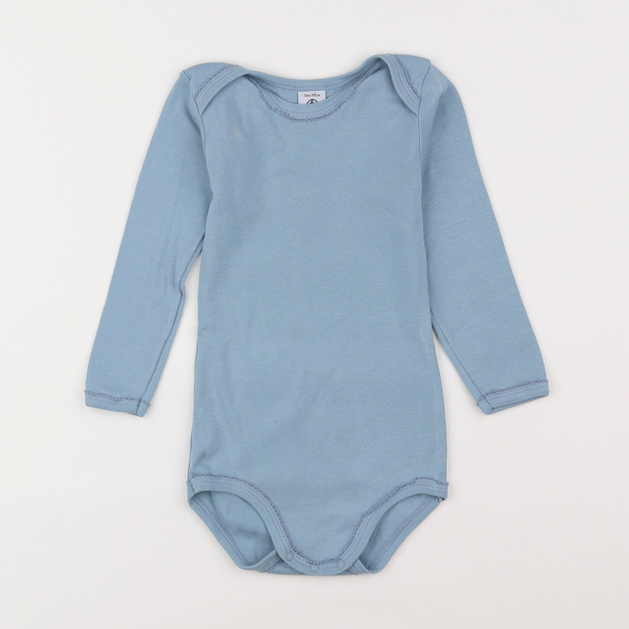 Petit Bateau - body bleu - 3 ans