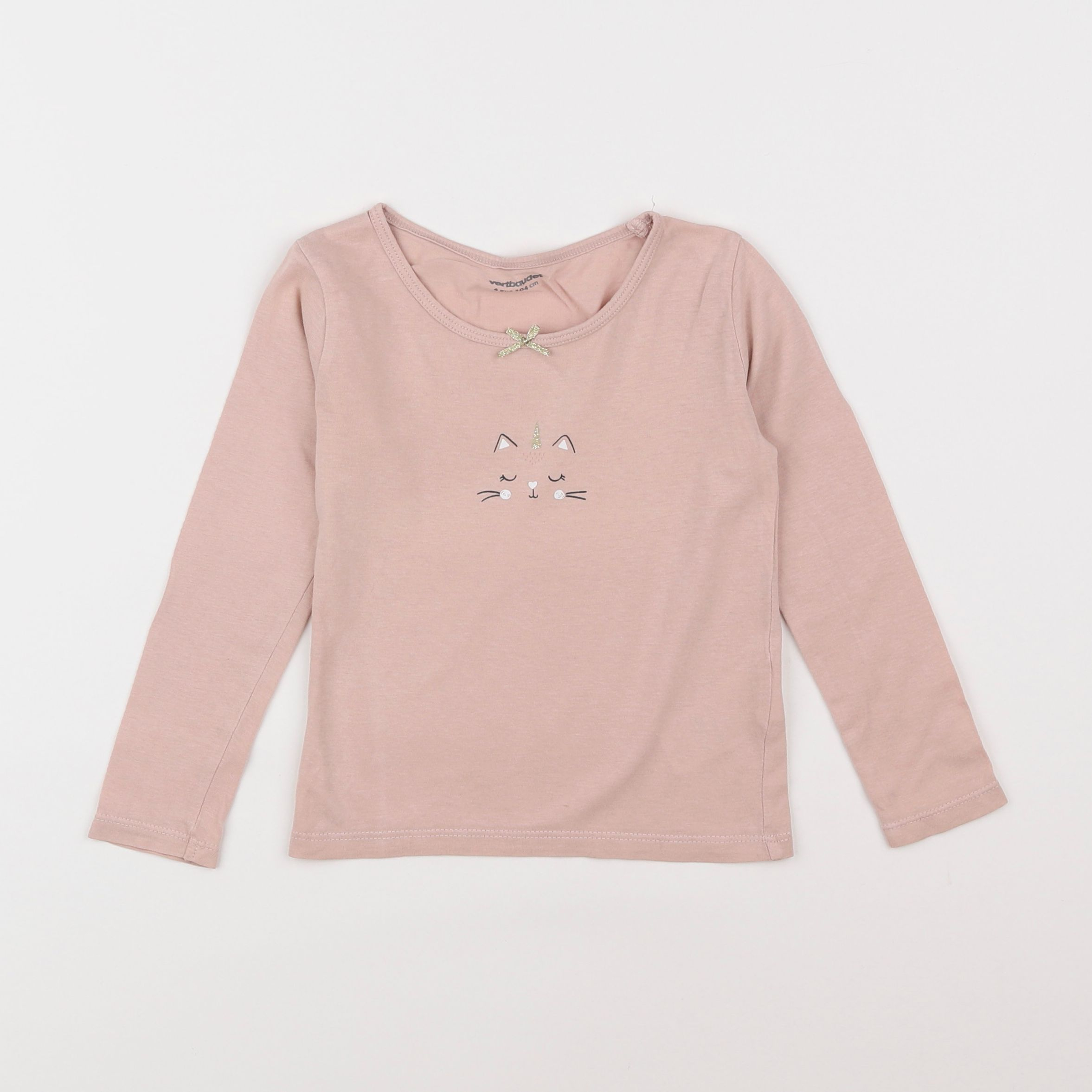 Vertbaudet - maillot de corps rose - 4 ans