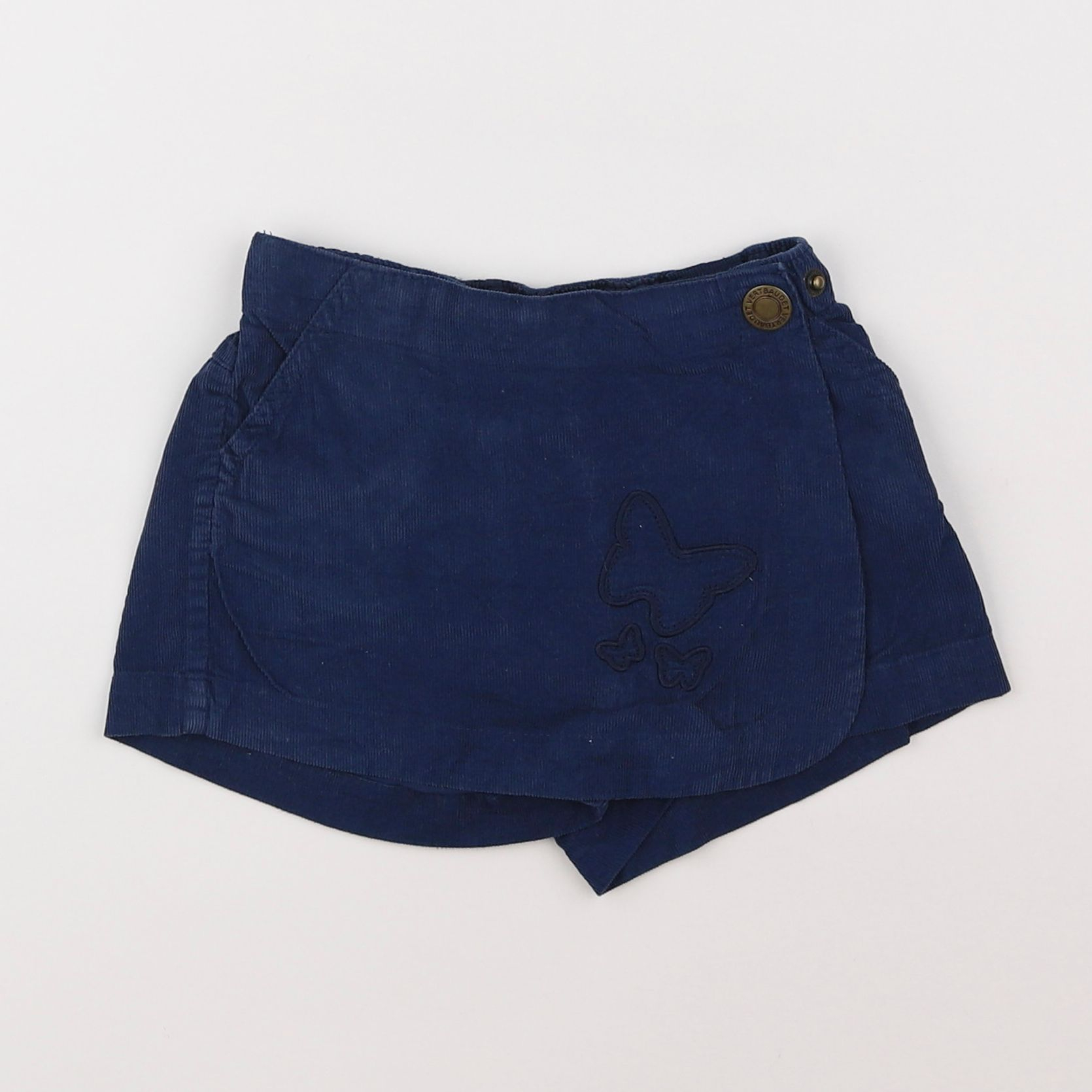 Vertbaudet - jupe short bleu - 3 ans