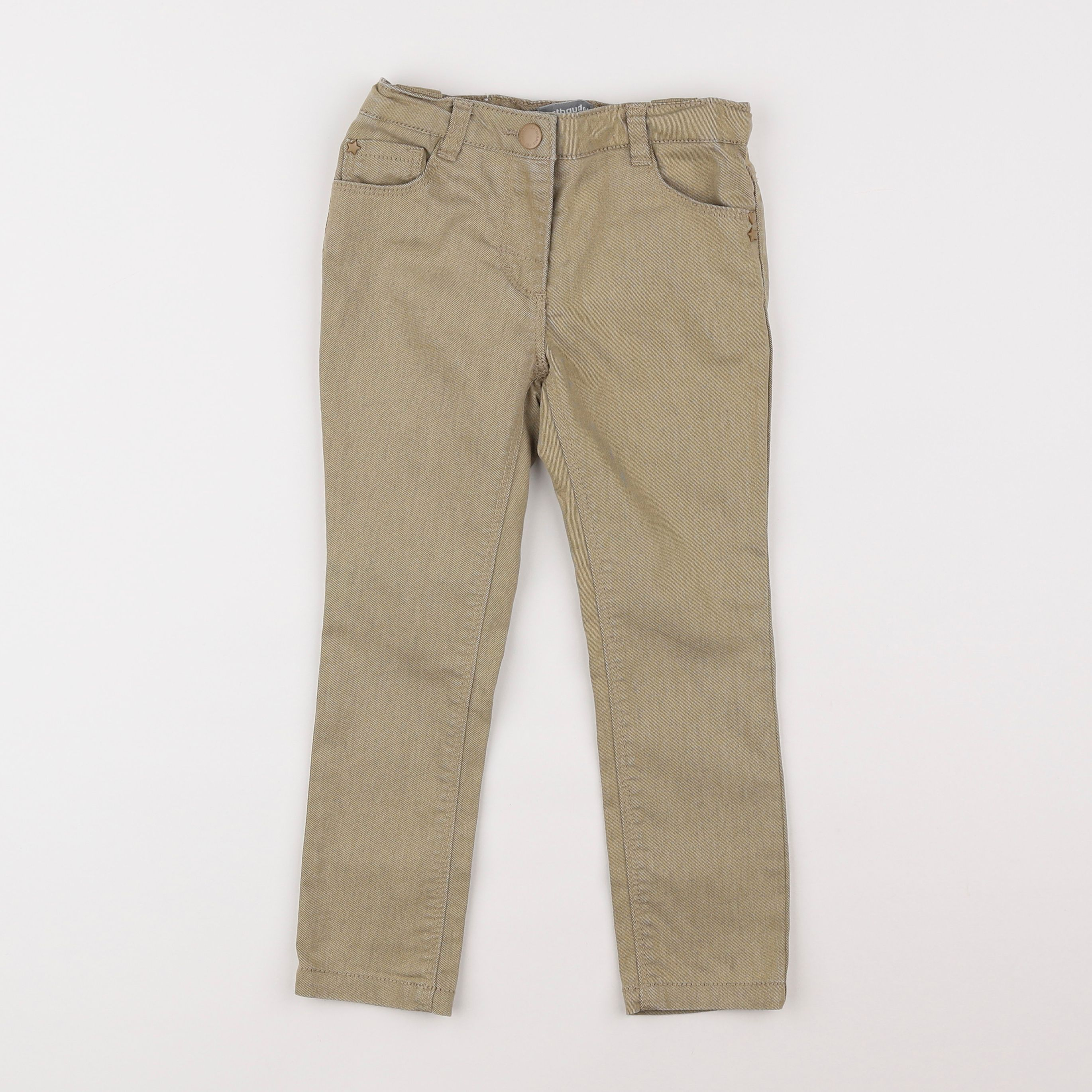 Vertbaudet - pantalon marron - 4 ans