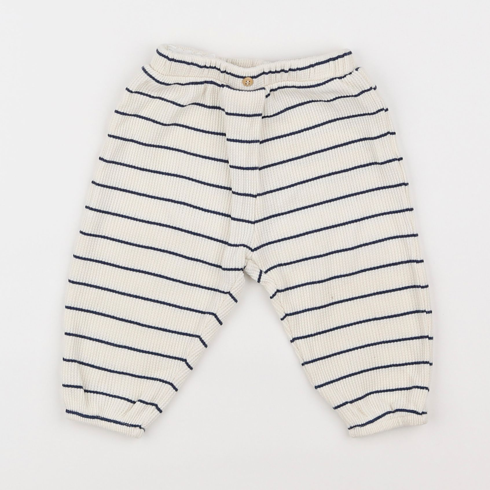 Zara - jogging beige, bleu - 3/6 mois