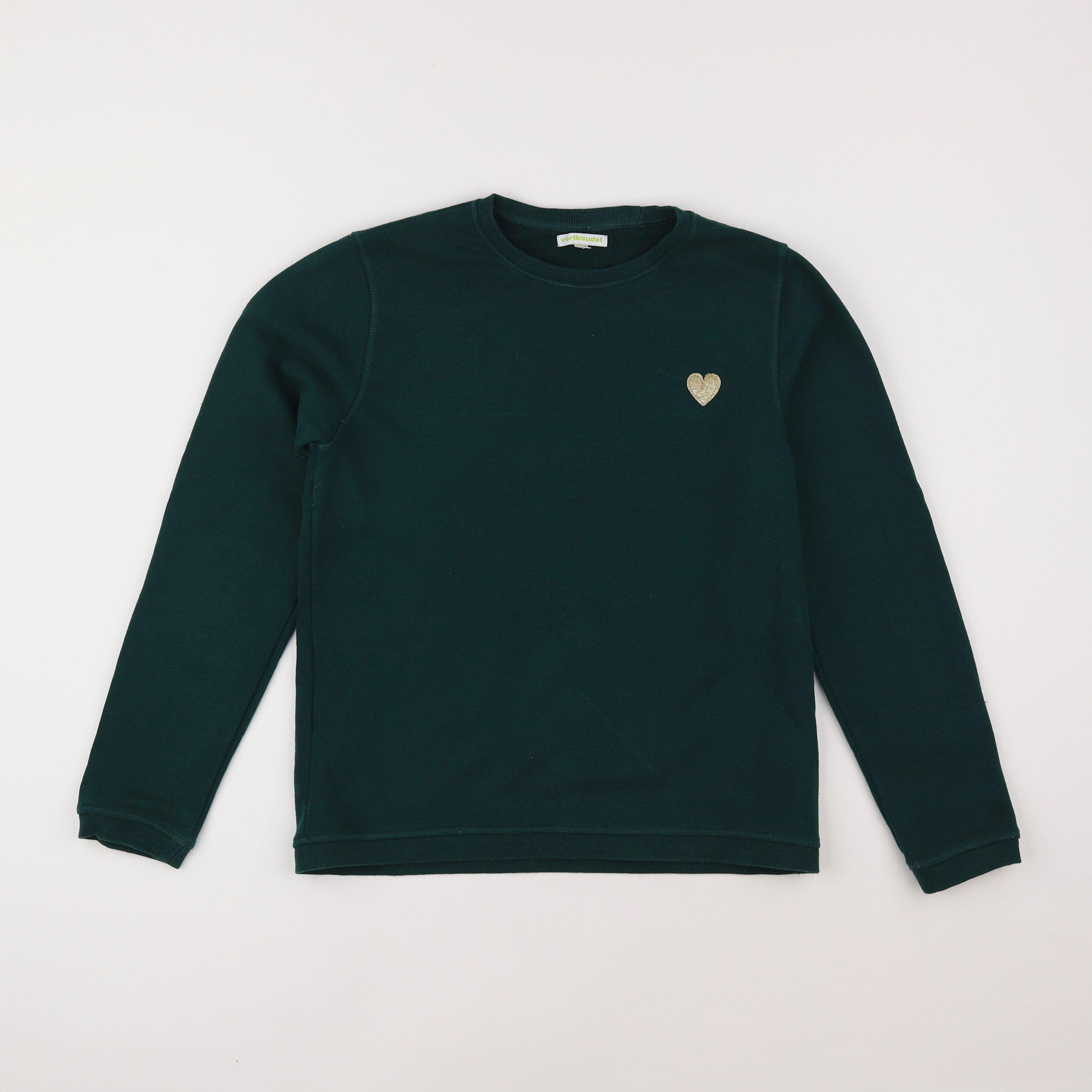 Vertbaudet - sweat vert - 14 ans