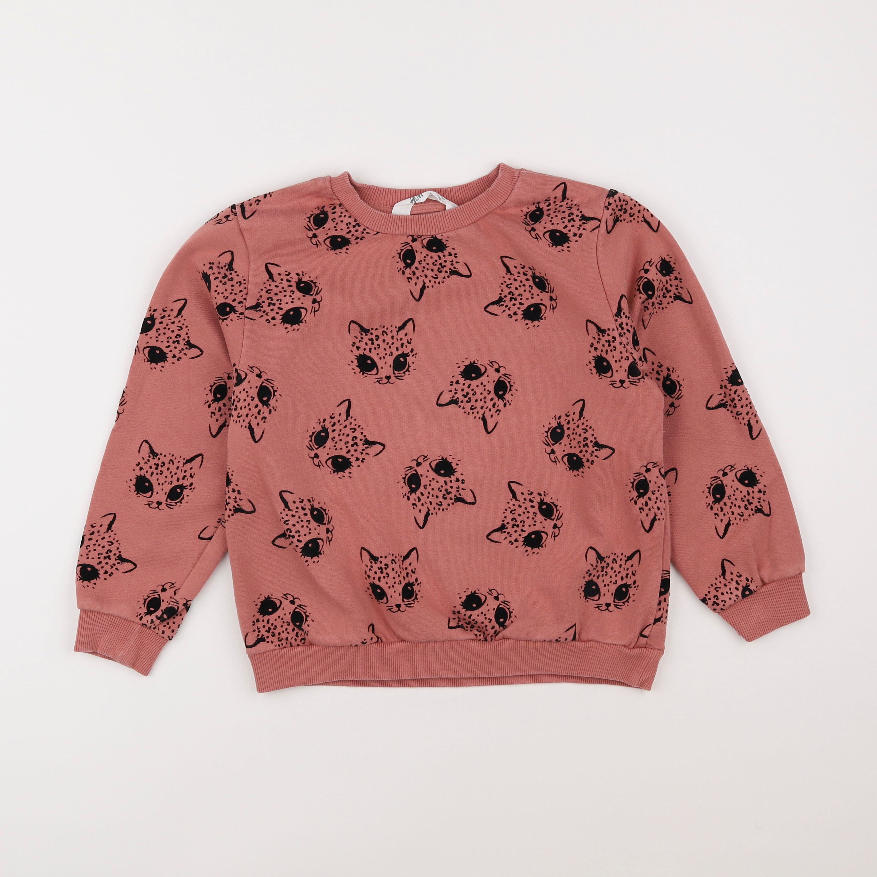 H&M - sweat rose - 6/7 ans