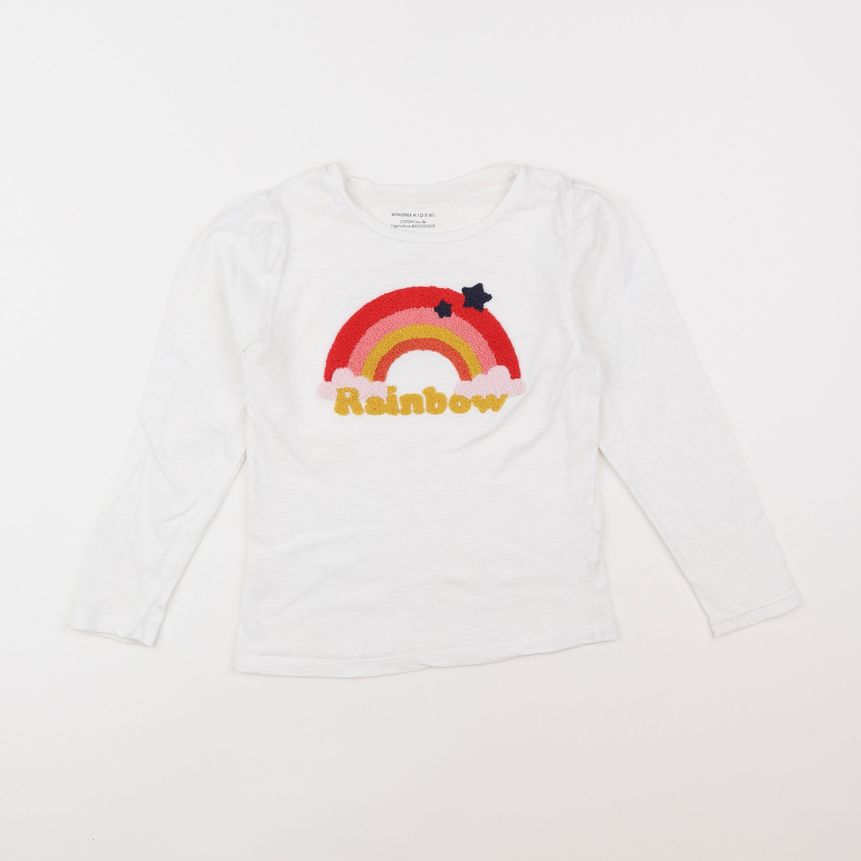 Monoprix - tee-shirt blanc, multicolore - 6 ans