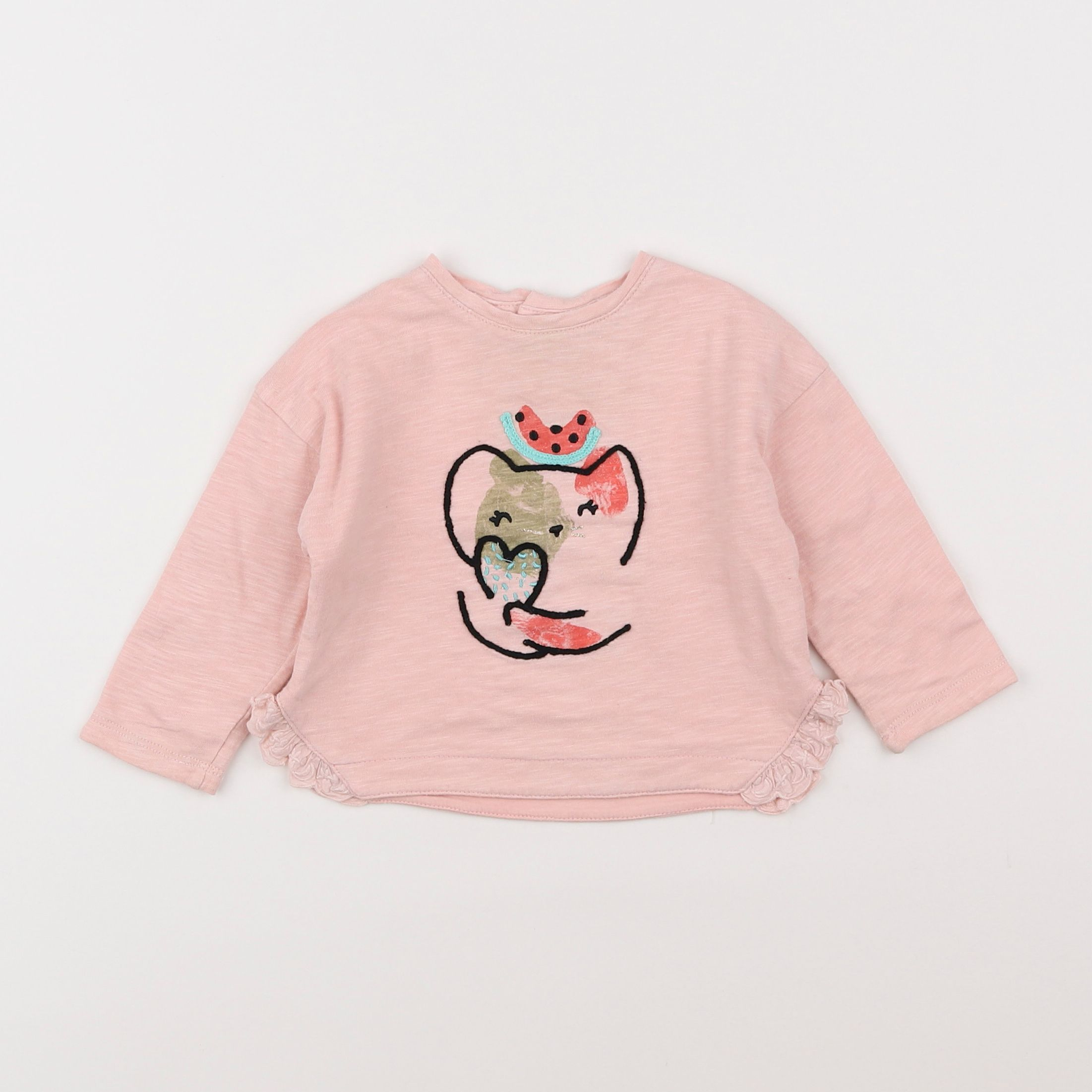 Catimini - tee-shirt rose - 12 mois