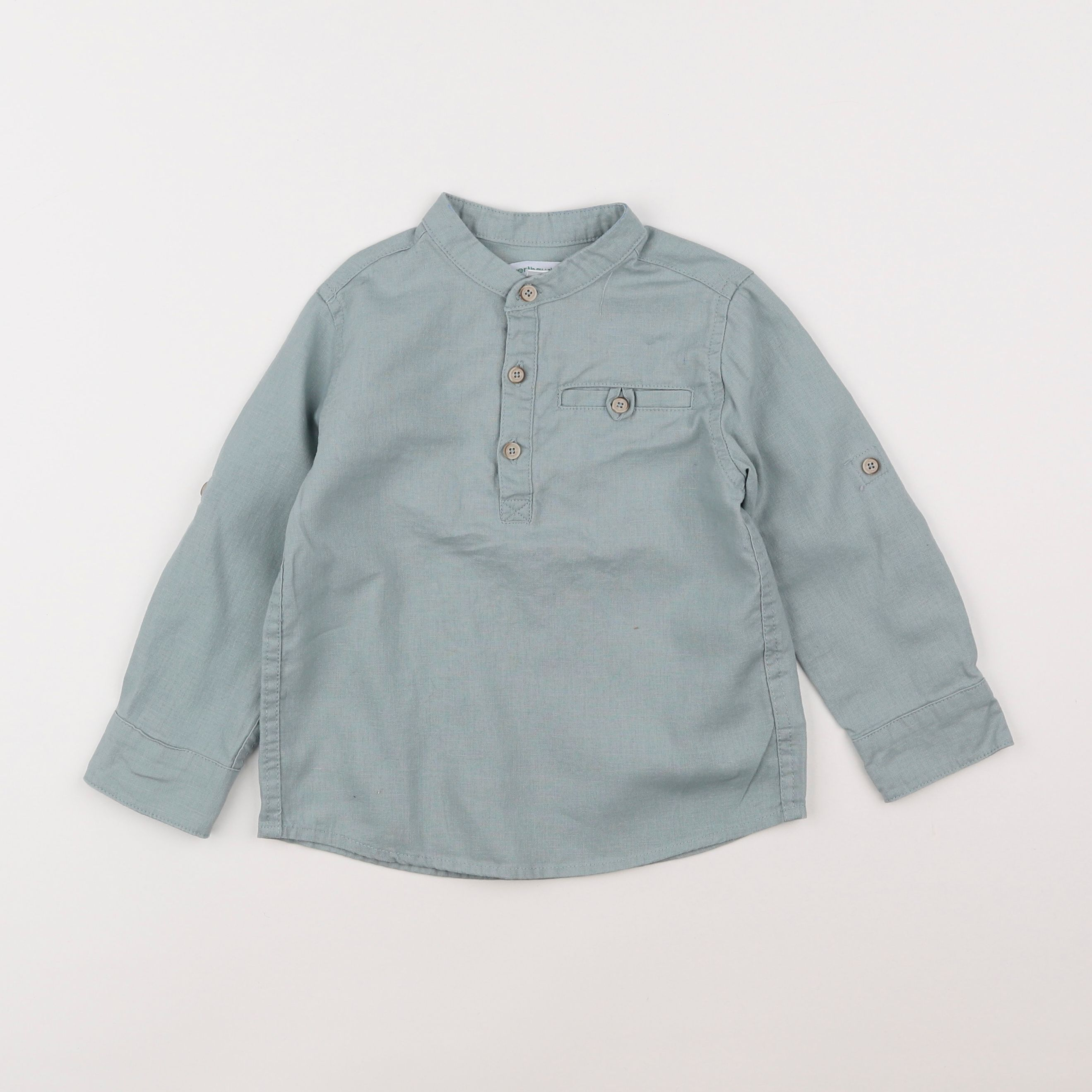 Vertbaudet - chemise vert - 4 ans