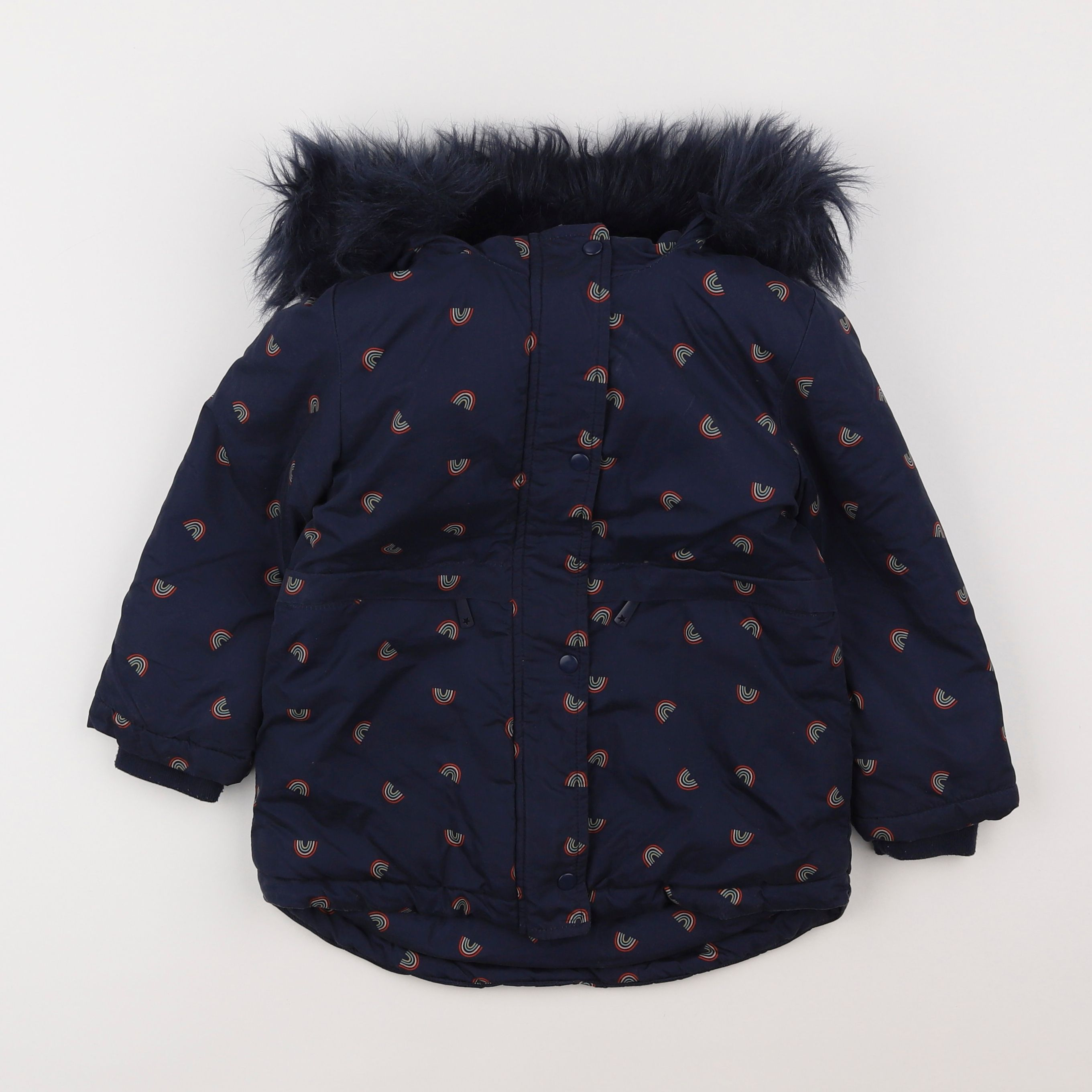 Vertbaudet - parka bleu - 4 ans