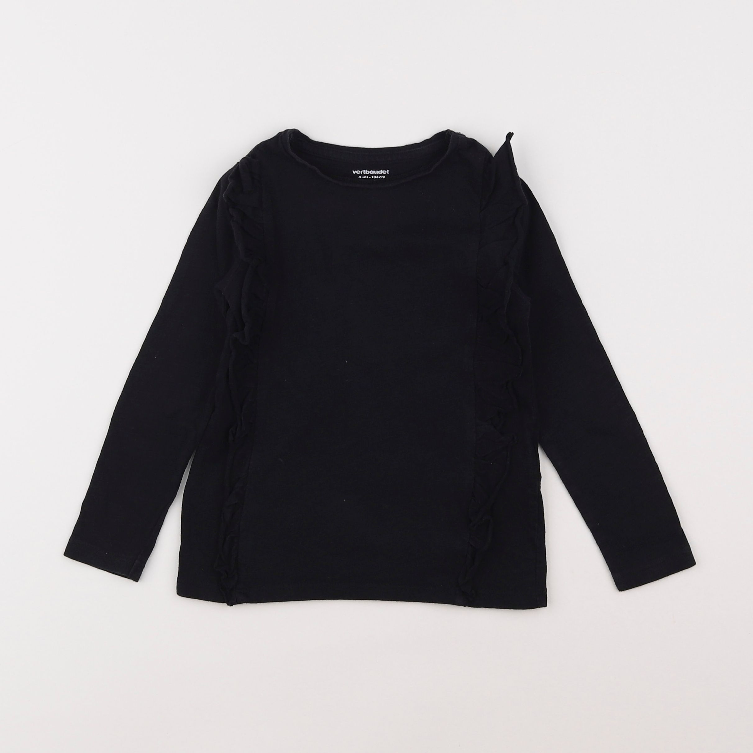 Vertbaudet - tee-shirt noir - 4 ans