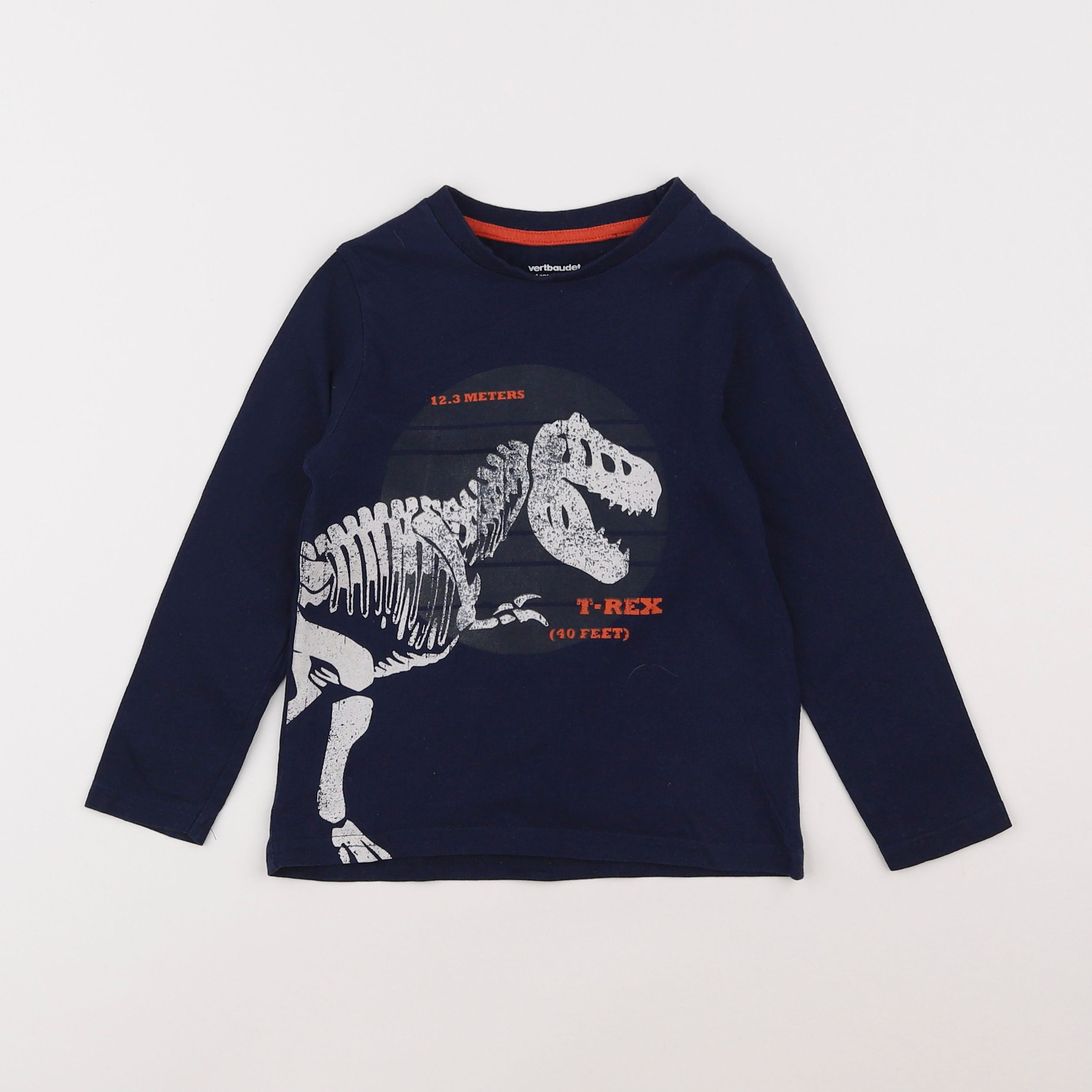 Vertbaudet - tee-shirt bleu - 4 ans