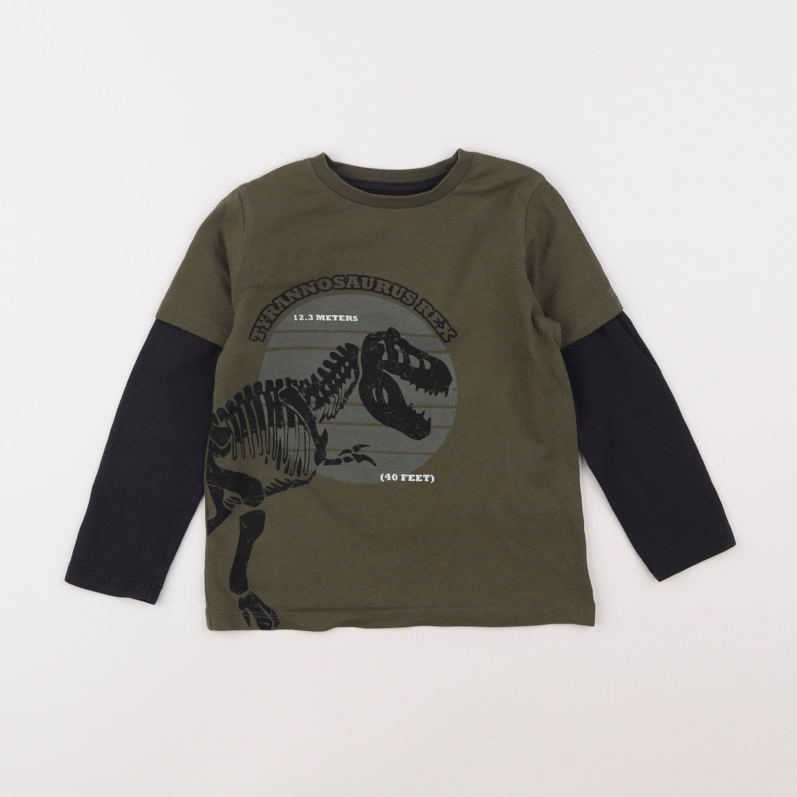 Vertbaudet - tee-shirt vert - 4 ans