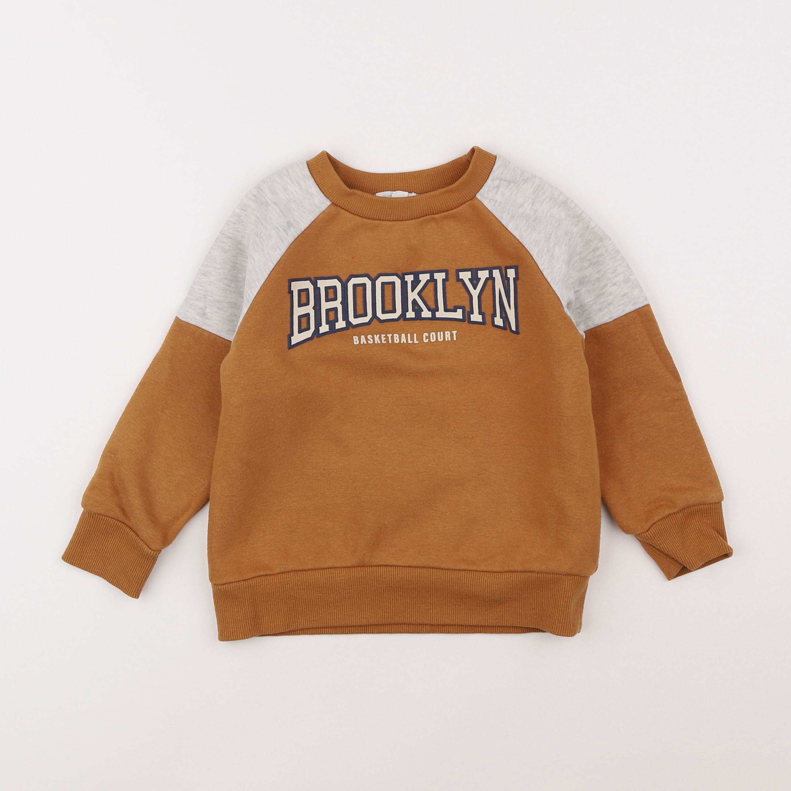 Vertbaudet - sweat marron - 4 ans