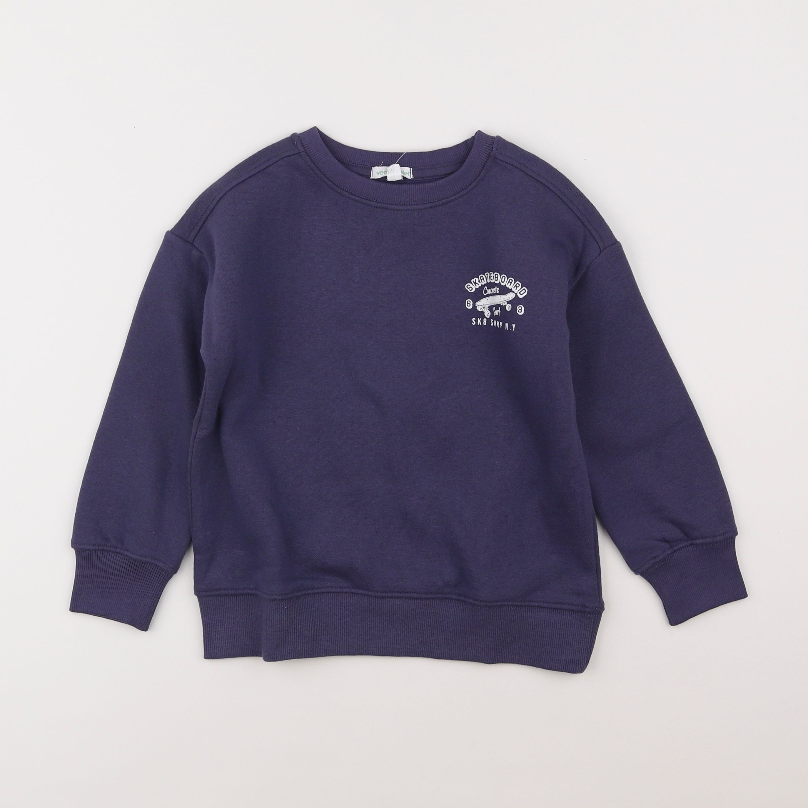 Vertbaudet - sweat bleu - 6 ans