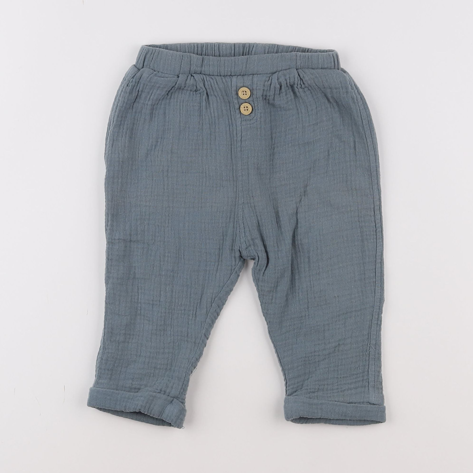 Vertbaudet - pantalon bleu - 18 mois