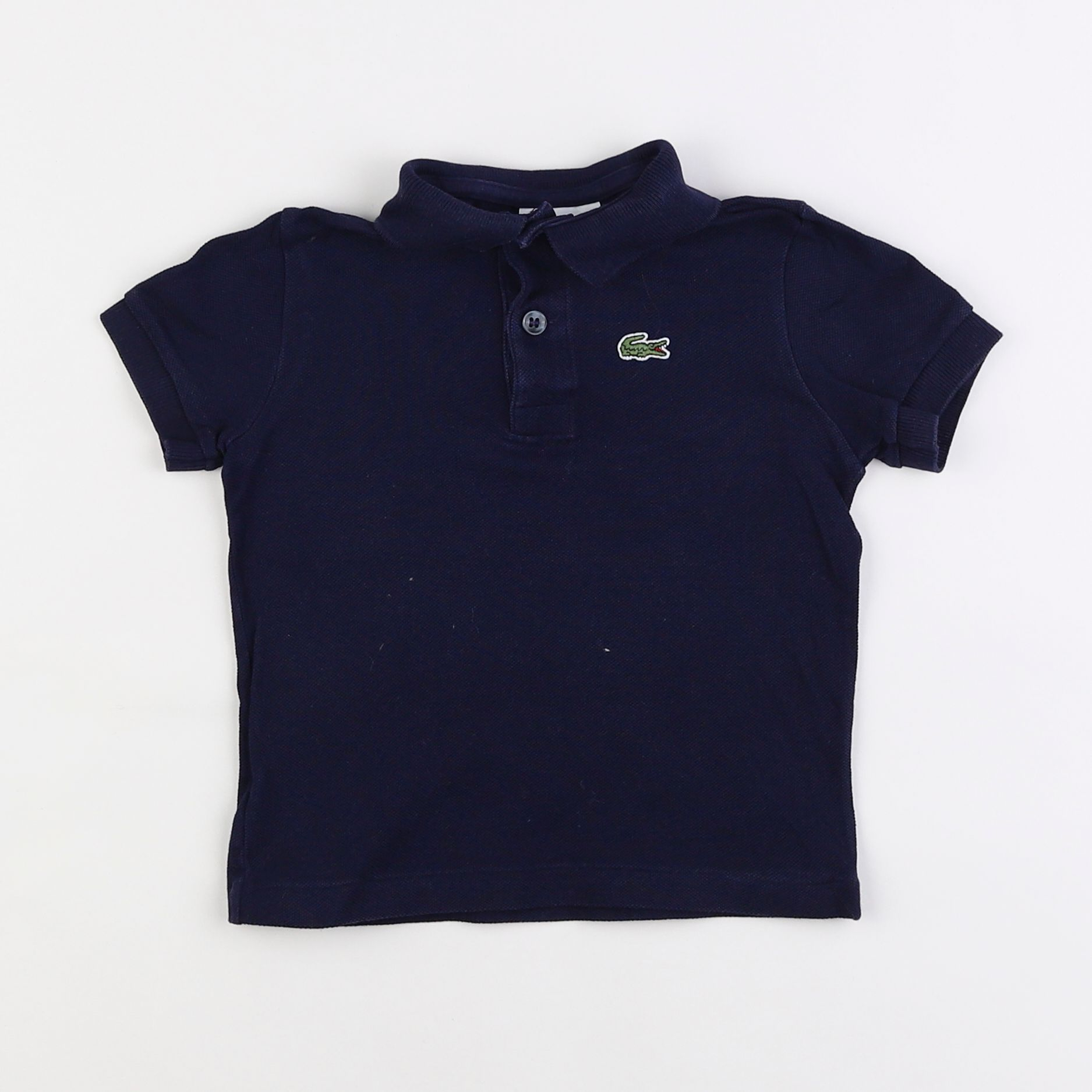 Lacoste - polo bleu - 2 ans