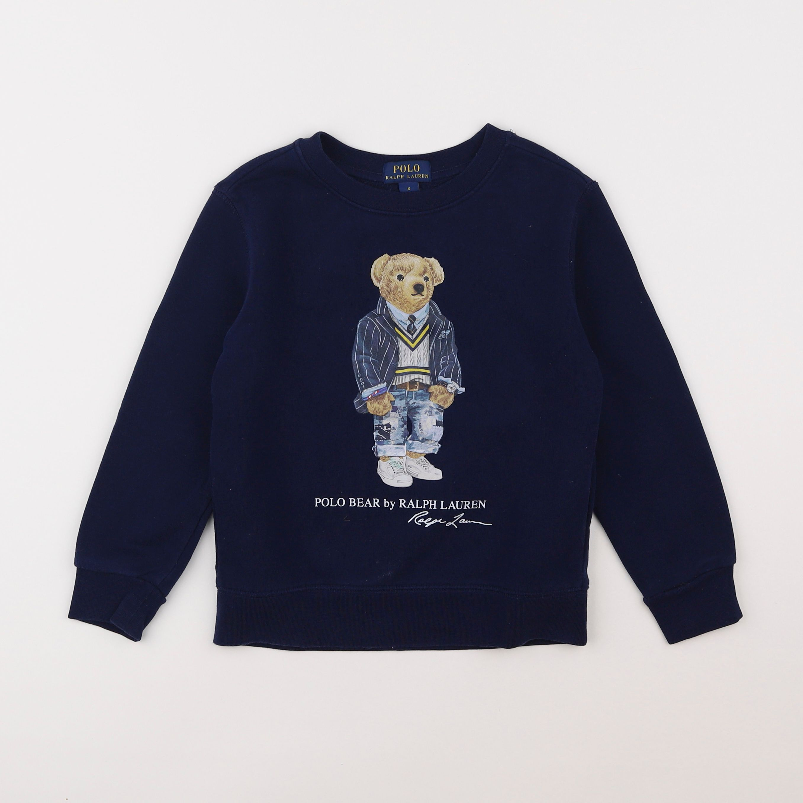 Ralph Lauren - sweat bleu - 5 ans