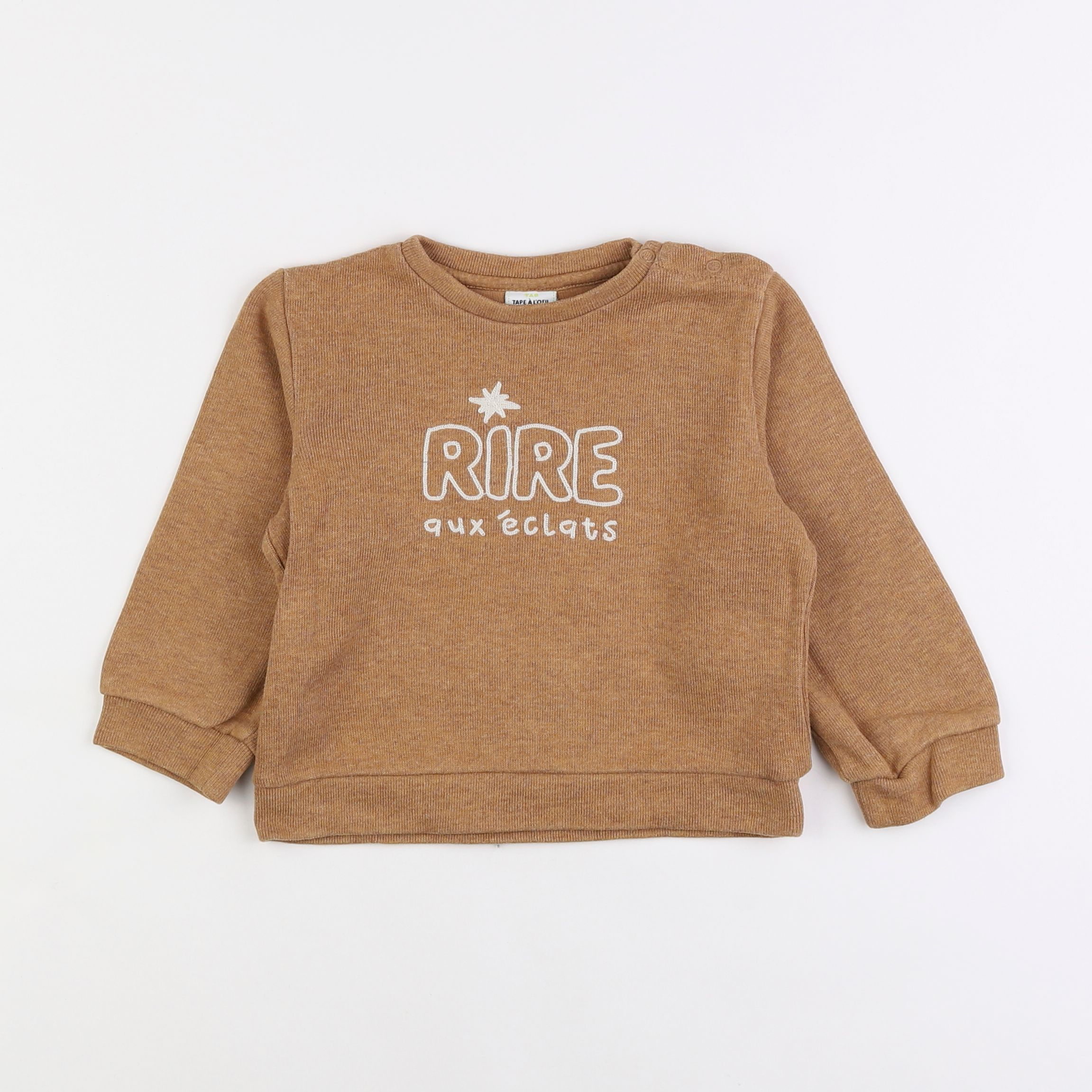 Tape à l'oeil - sweat marron - 3 ans