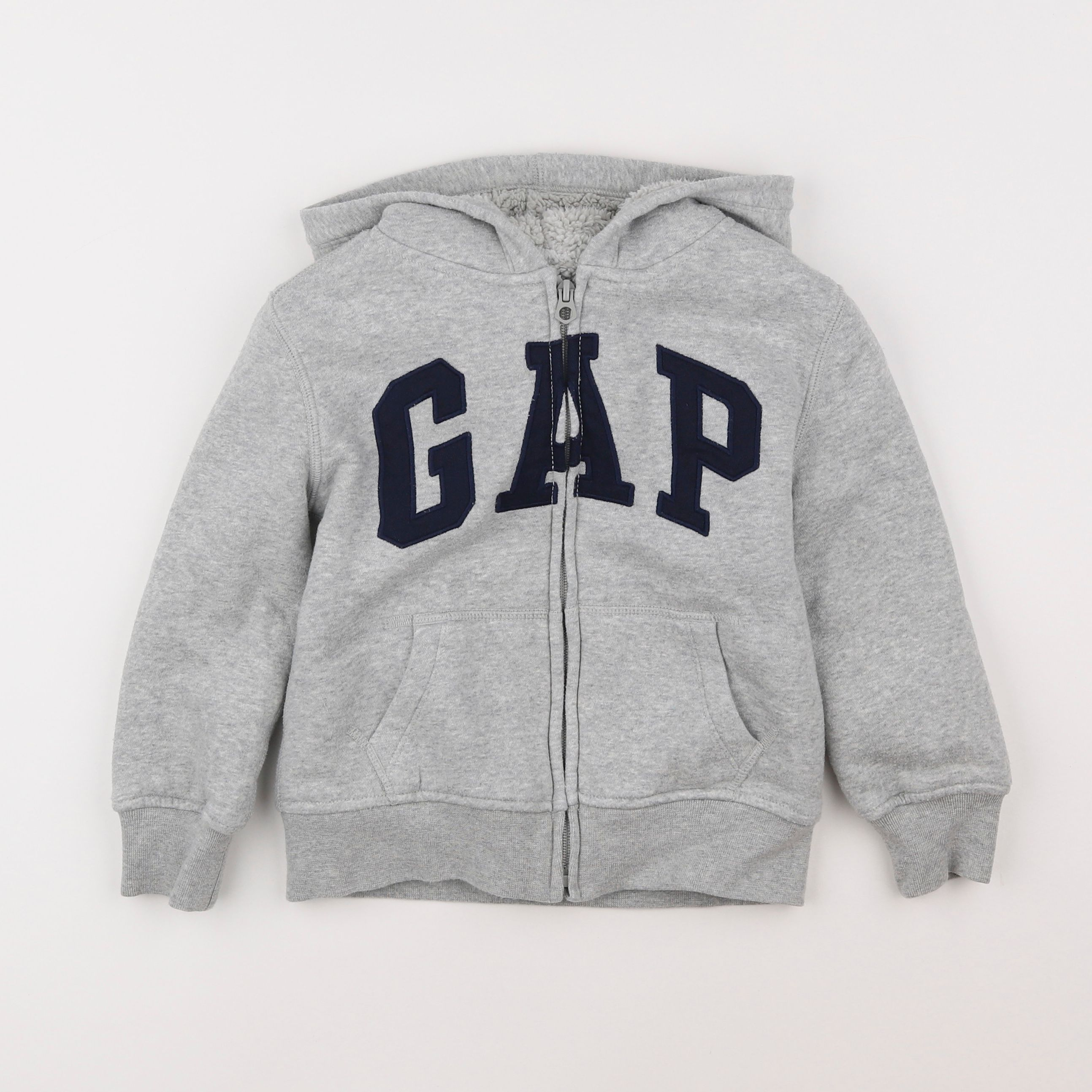 GAP - veste doublé gris - 4/5 ans