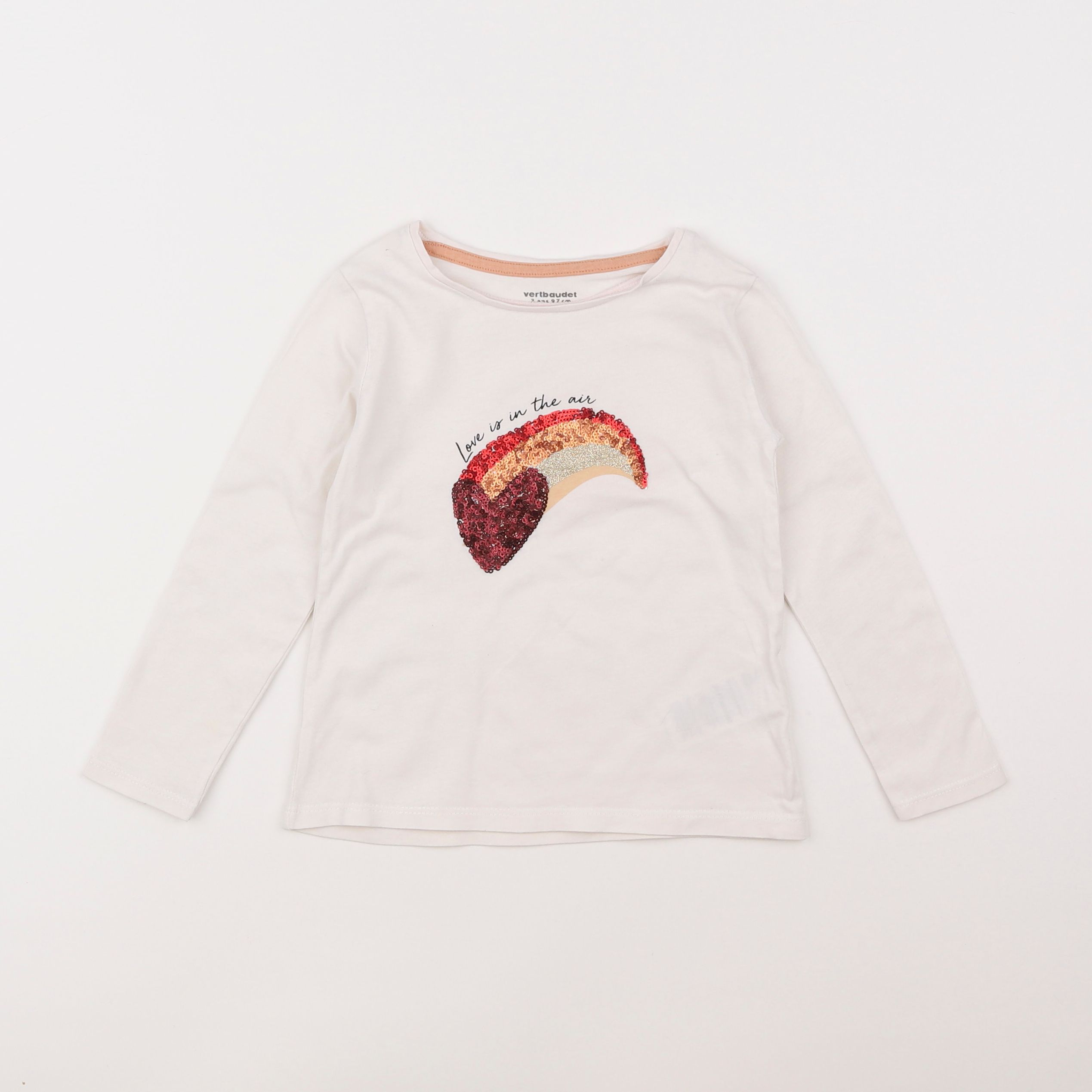 Vertbaudet - tee-shirt blanc - 3 ans