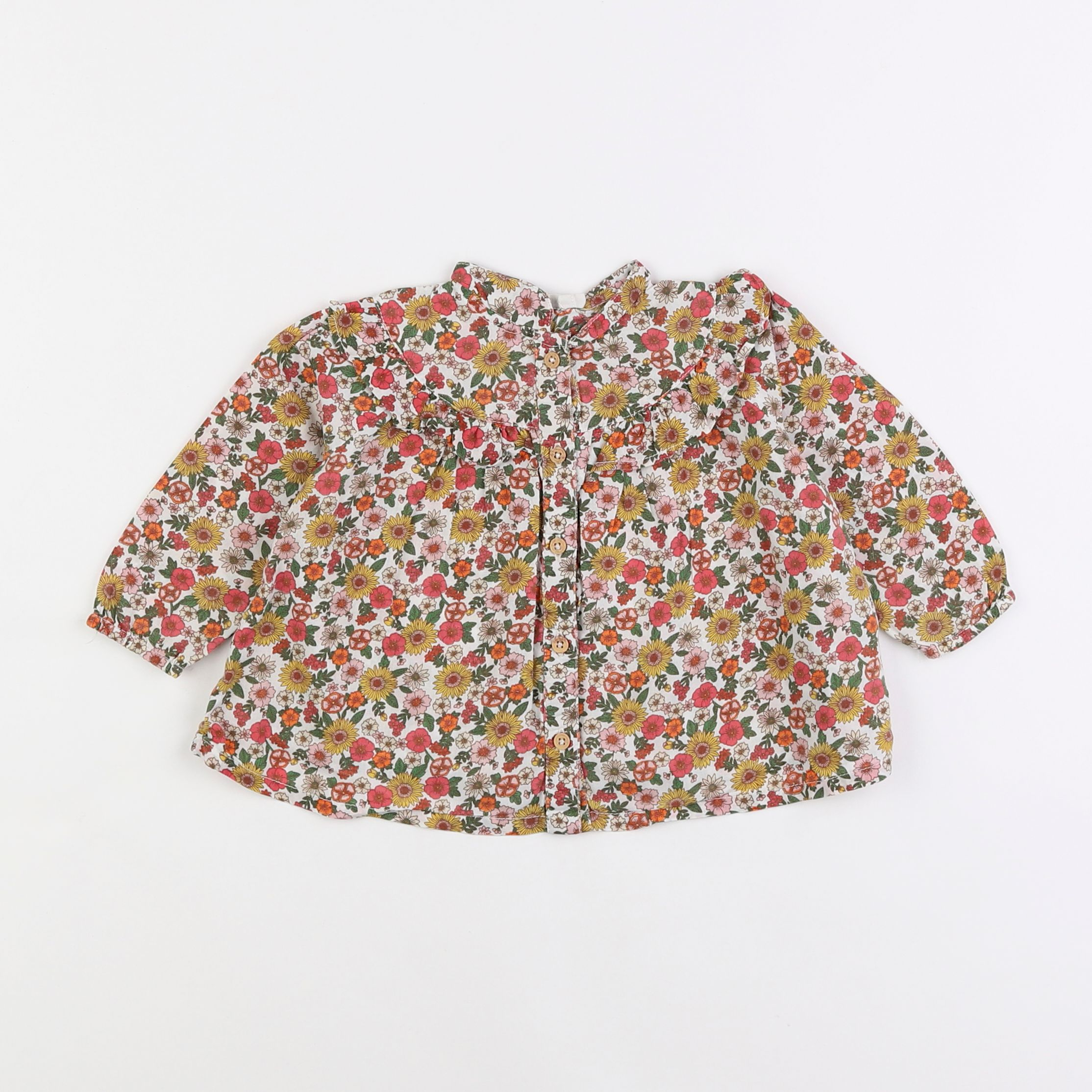 Boutchou - blouse multicolore - 9 mois