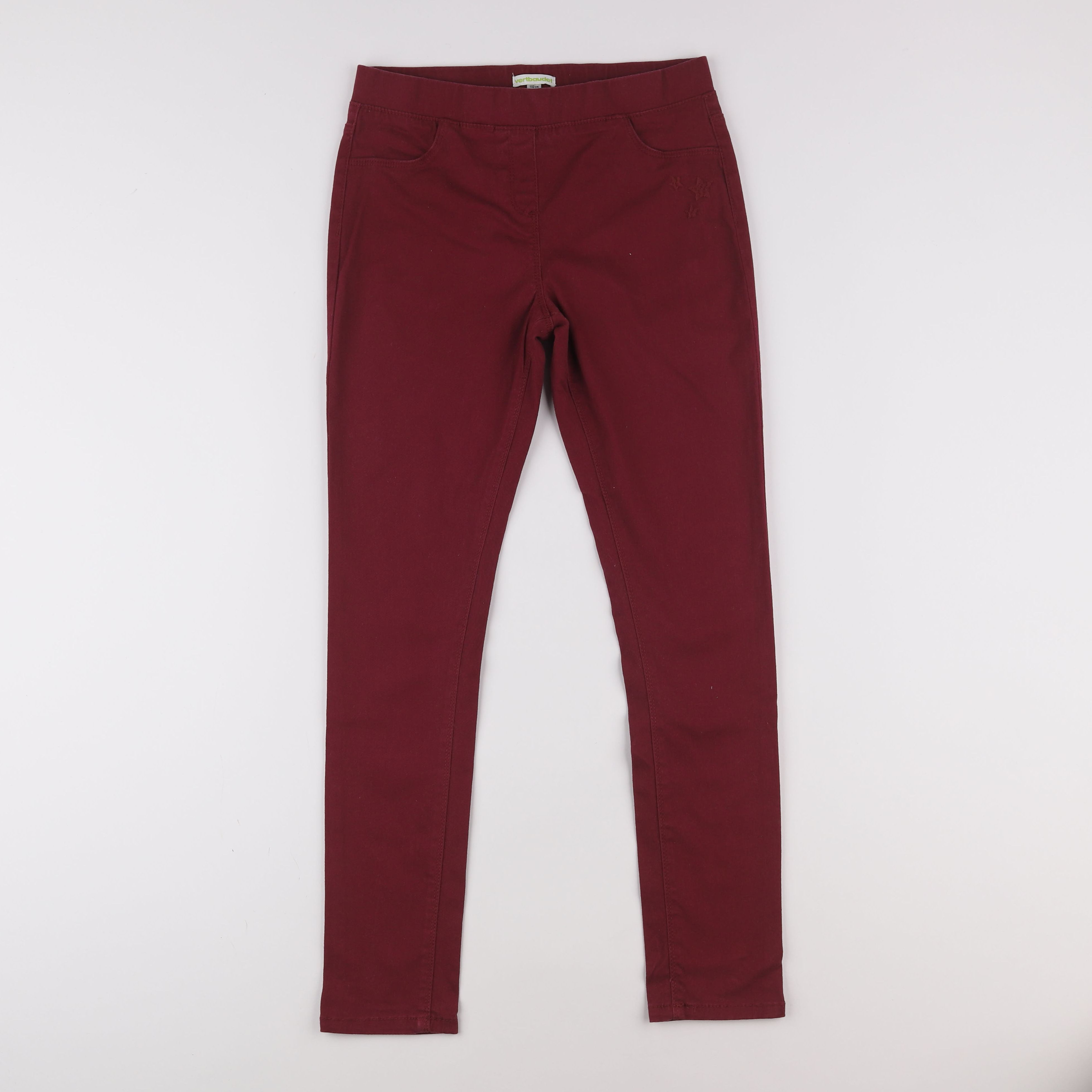 Vertbaudet - jegging rouge - 12 ans