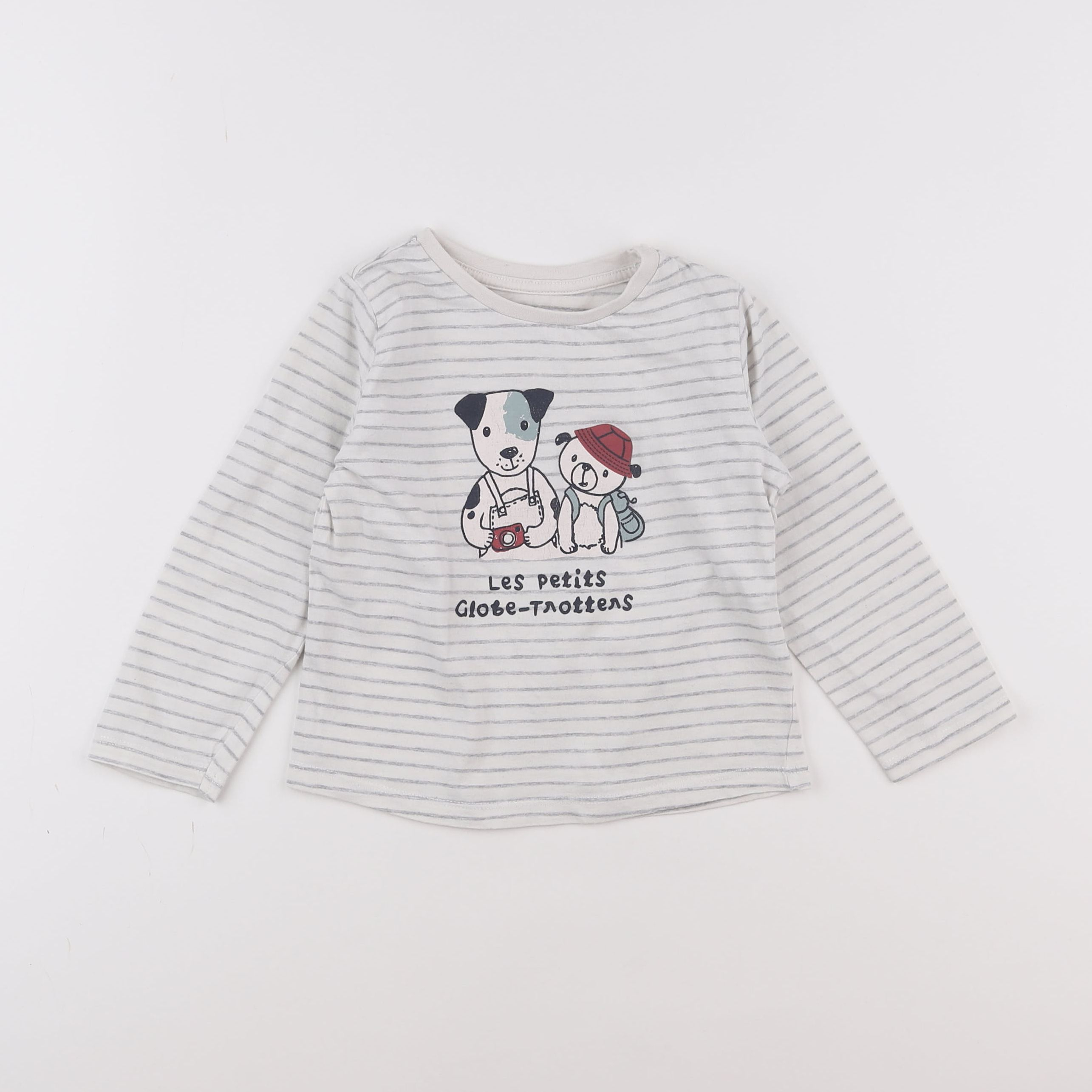 Vertbaudet - tee-shirt gris - 3 ans