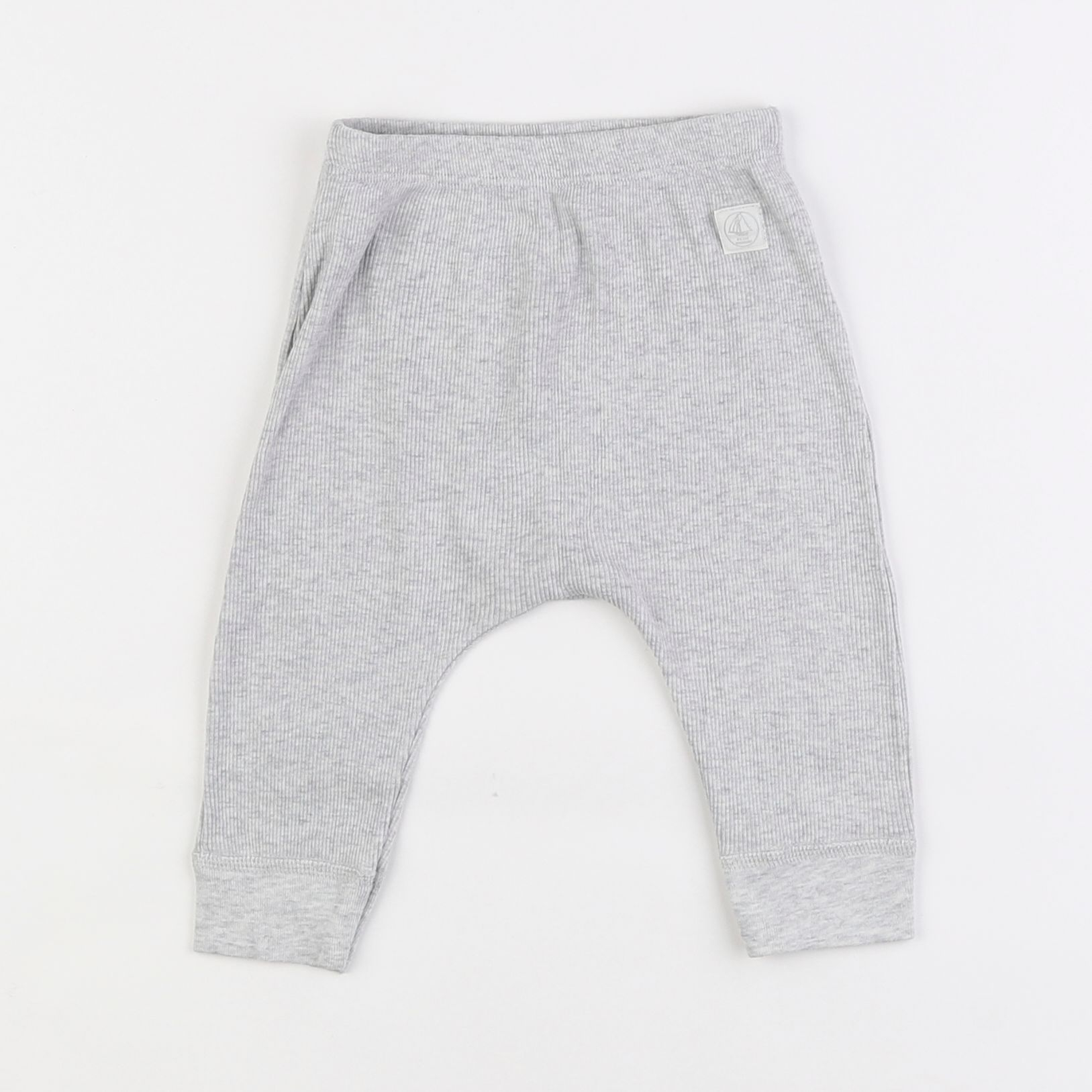 Petit Bateau - legging gris - 6 mois