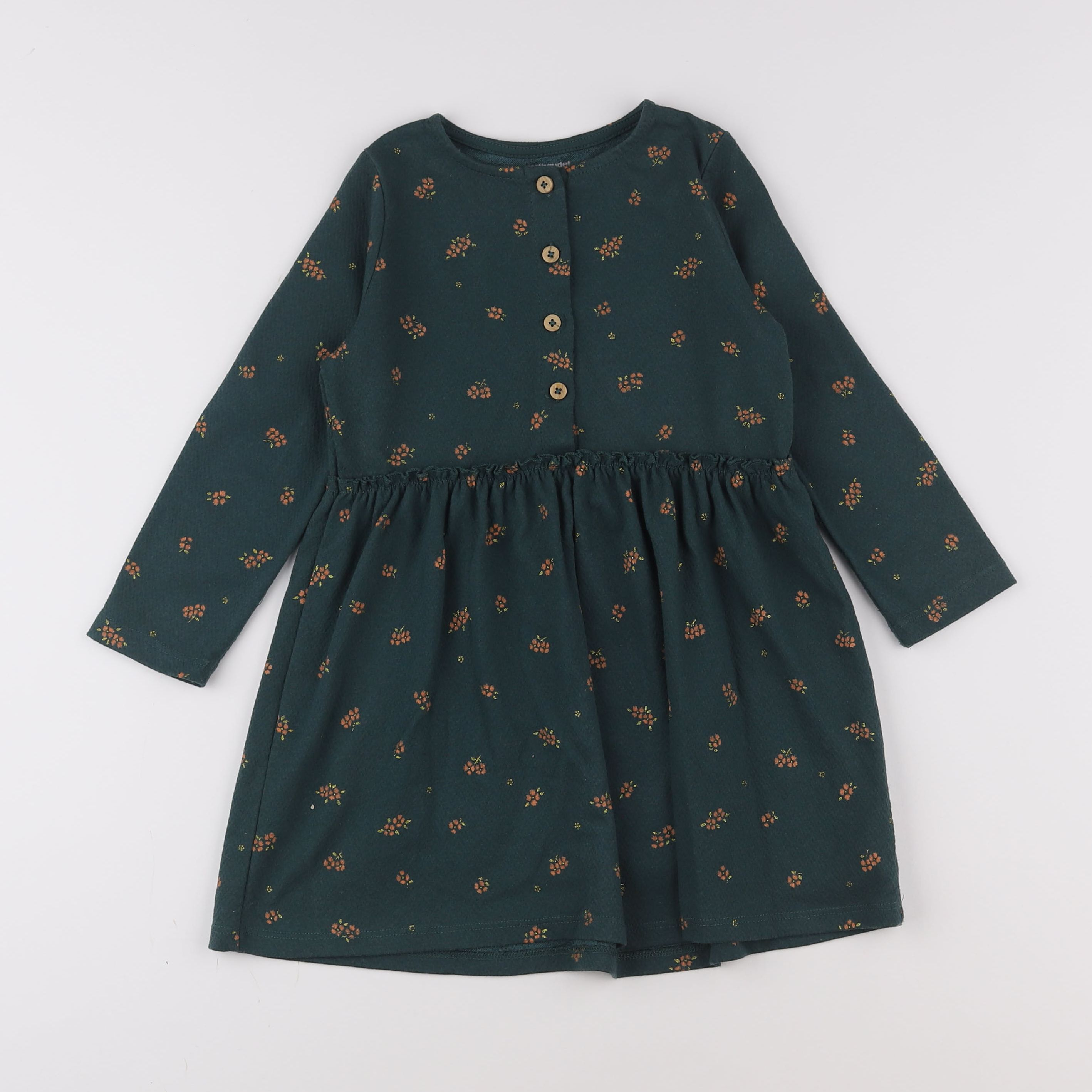 Vertbaudet - robe vert - 6 ans