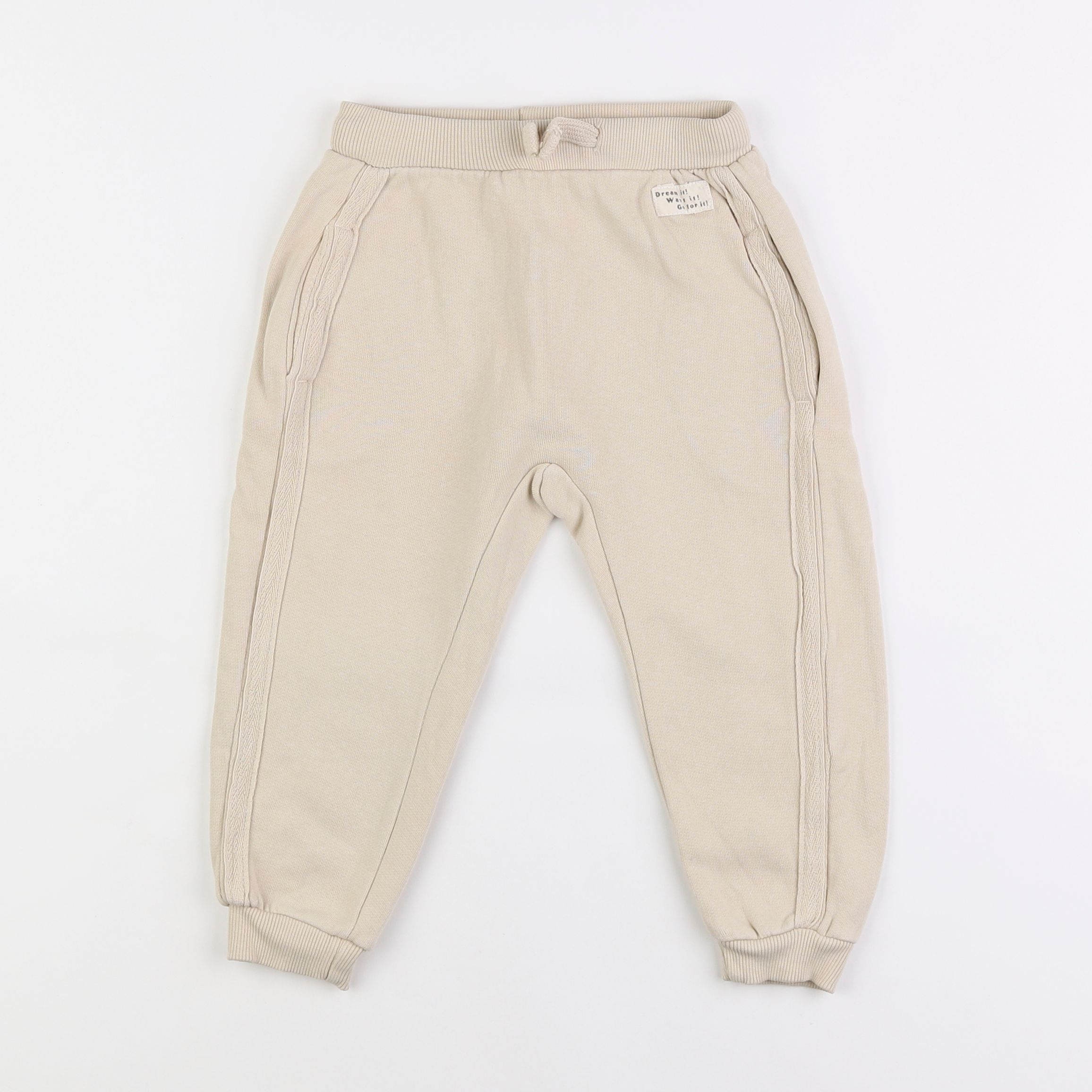 Zara - jogging beige - 2/3 ans