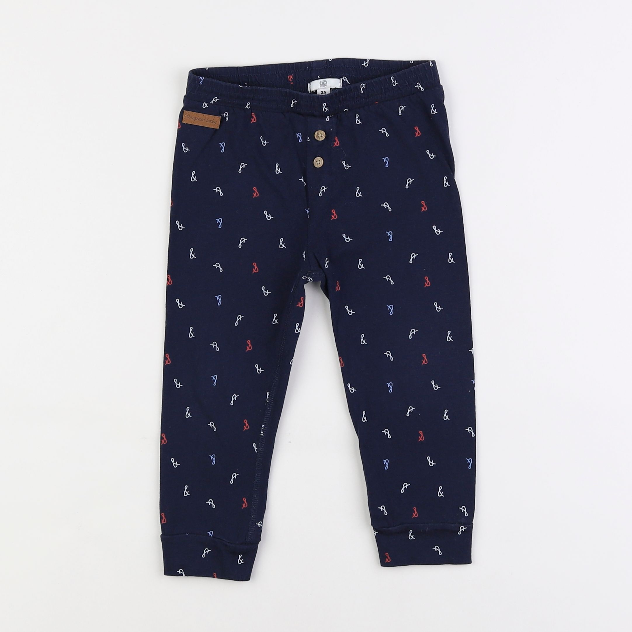 La Redoute - pantalon bleu - 2 ans