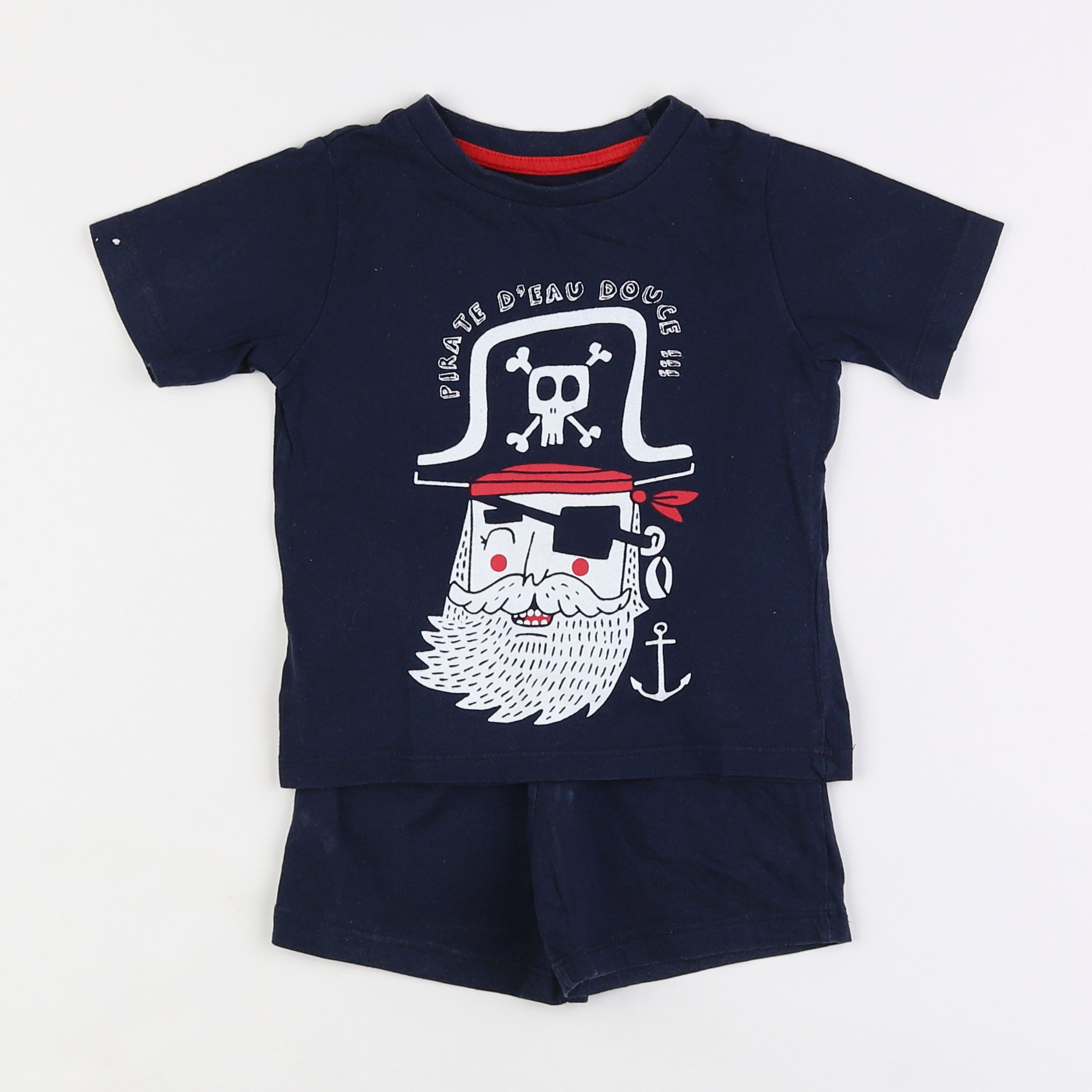 Vertbaudet - pyjama coton bleu - 3 ans