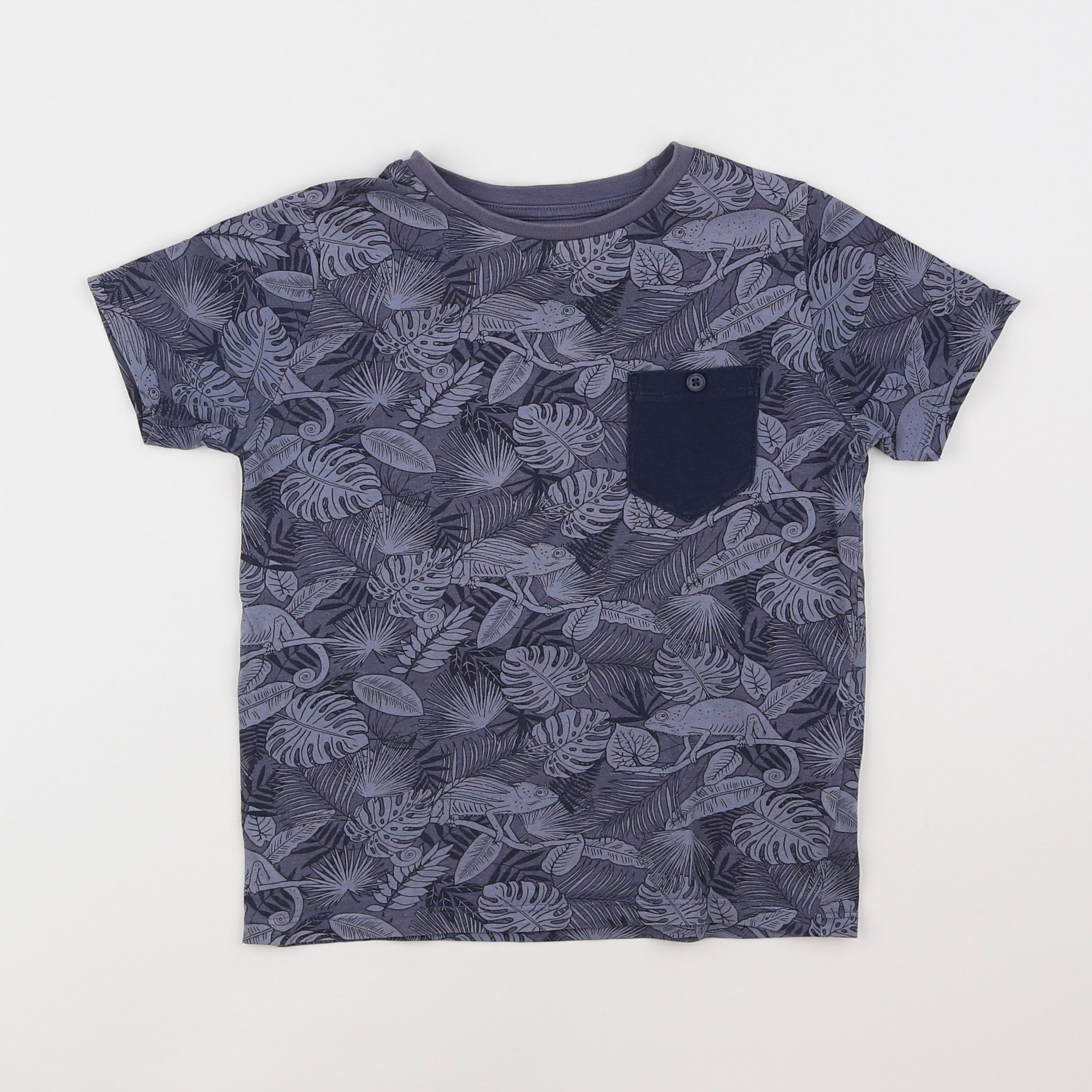 Vertbaudet - tee-shirt bleu - 6 ans