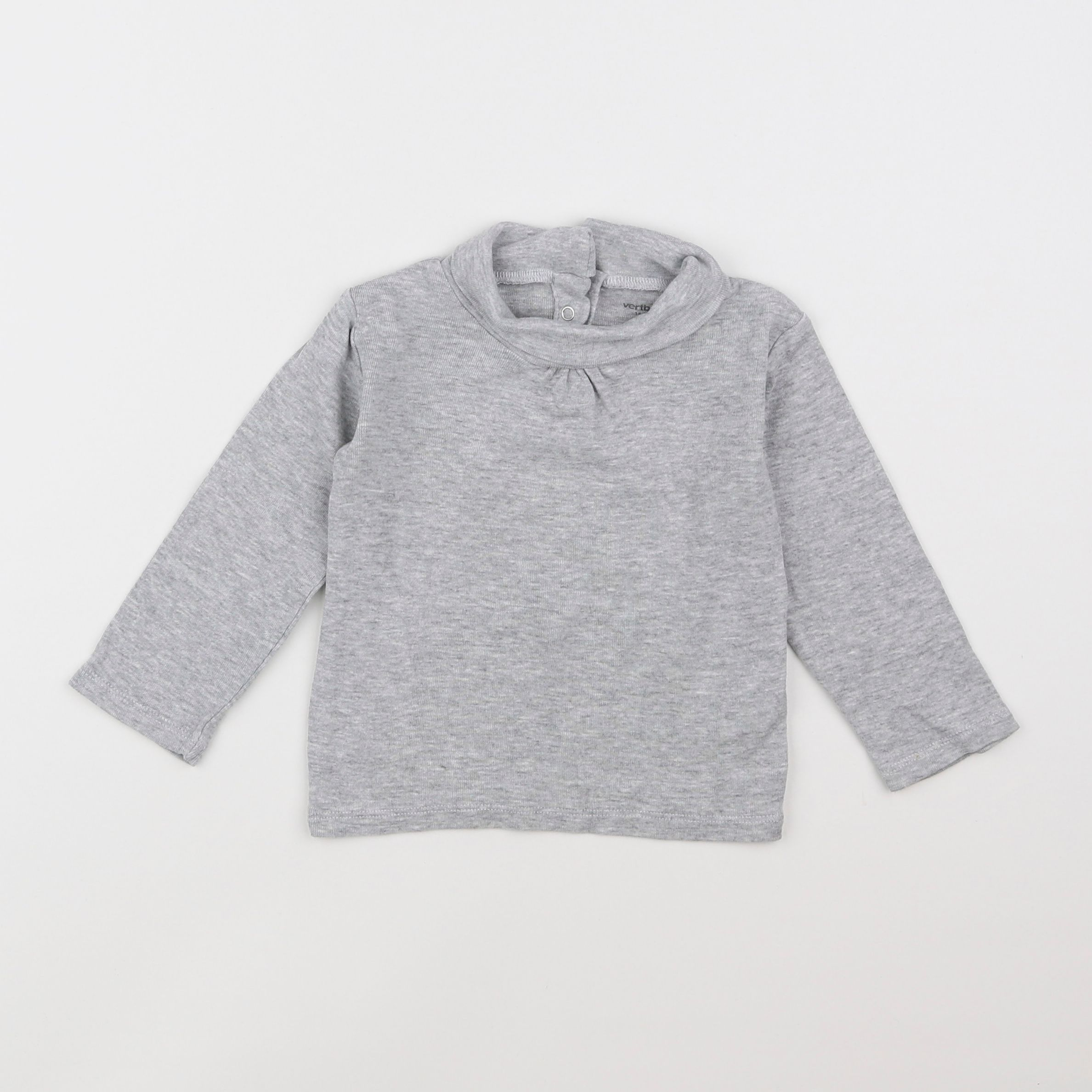 Vertbaudet - sous-pull gris - 18 mois