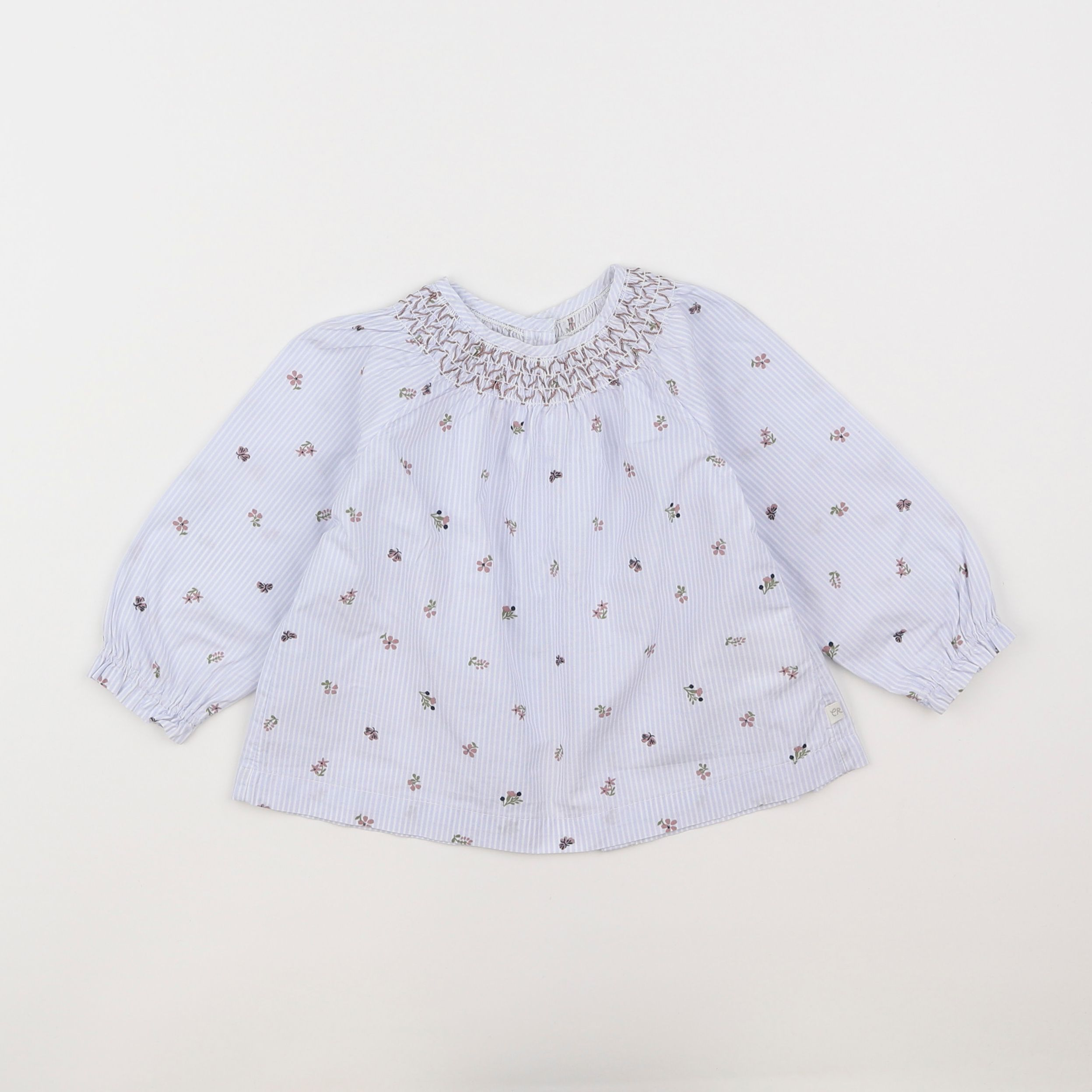 Cadet Rousselle - blouse bleu - 12 mois