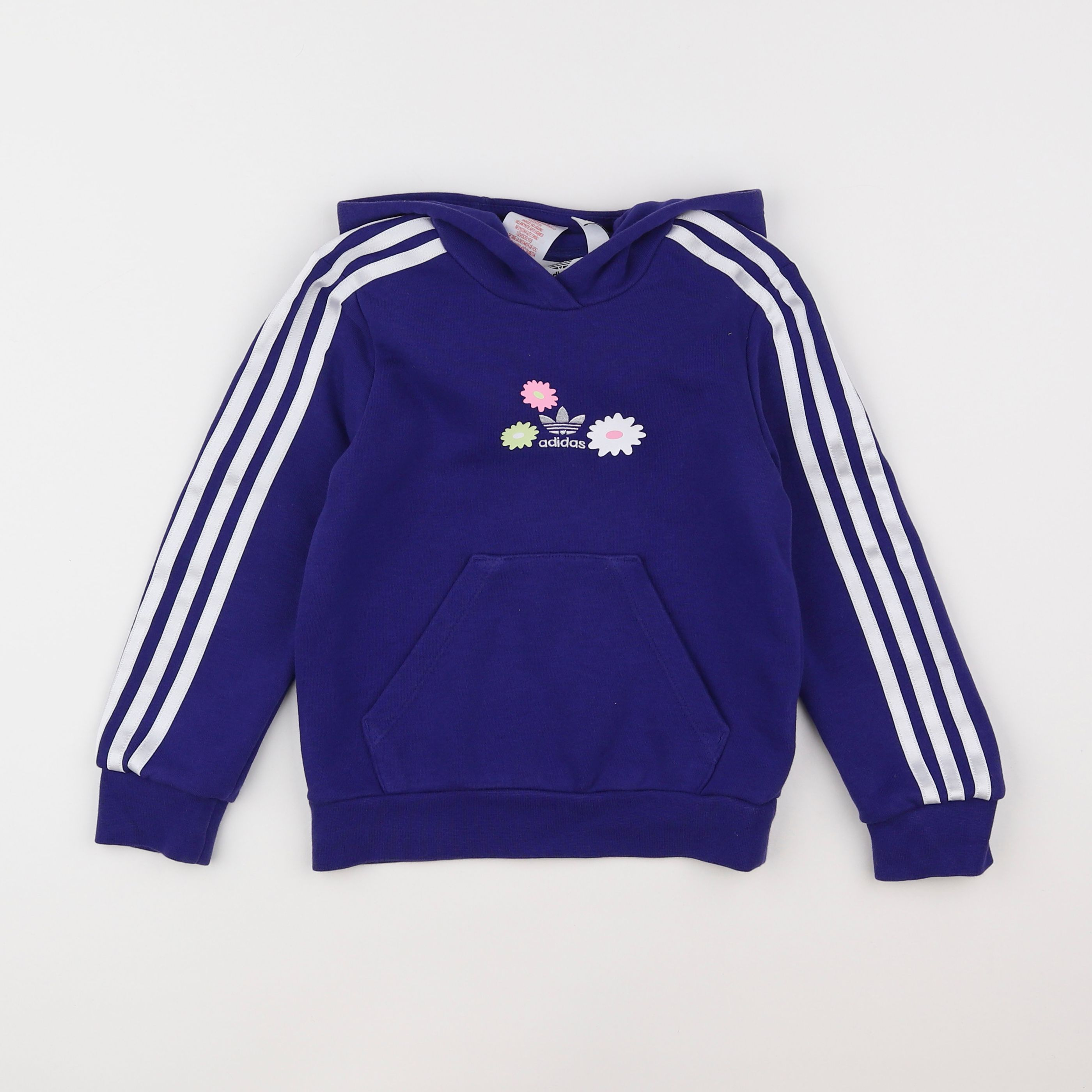 Adidas - sweat bleu - 6/7 ans