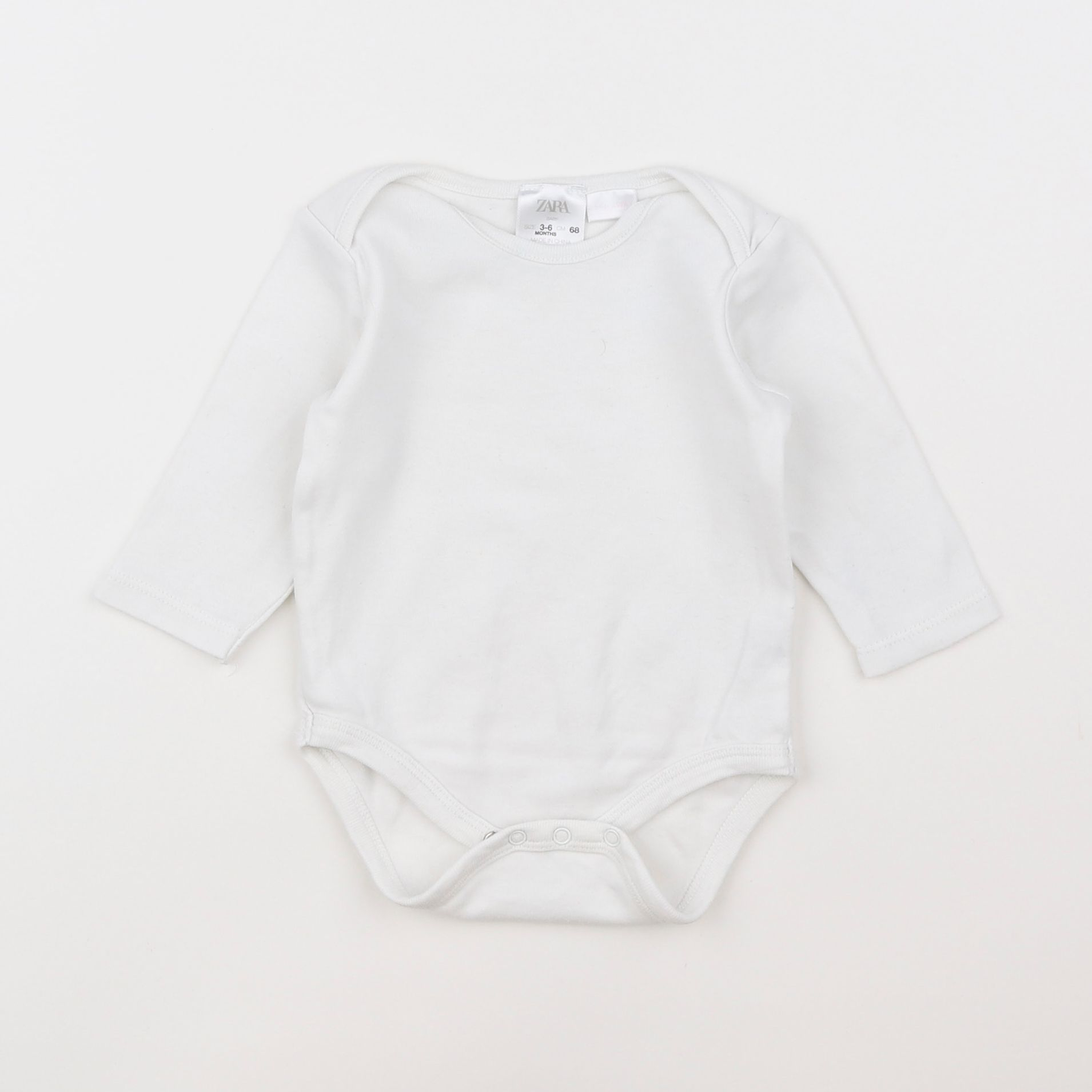 Zara - body blanc - 3/6 mois