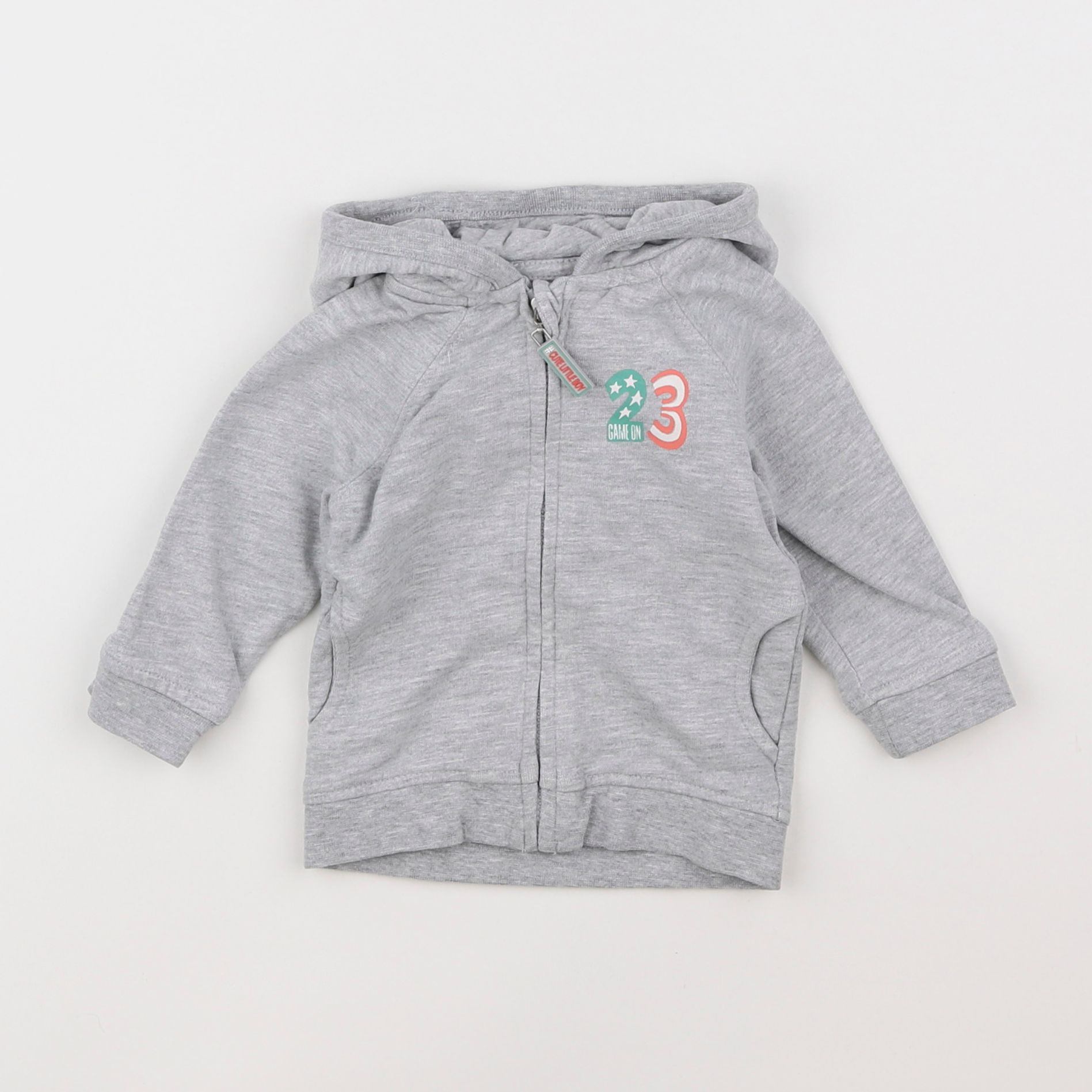 Vertbaudet - sweat gris - 6 mois