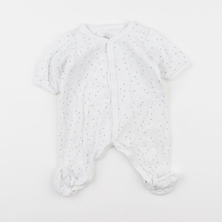 Boutchou - pyjama velours blanc - 1 mois