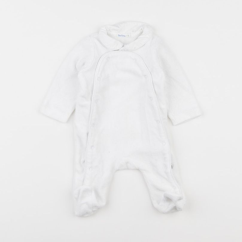 Boutchou - pyjama velours blanc - 1 mois