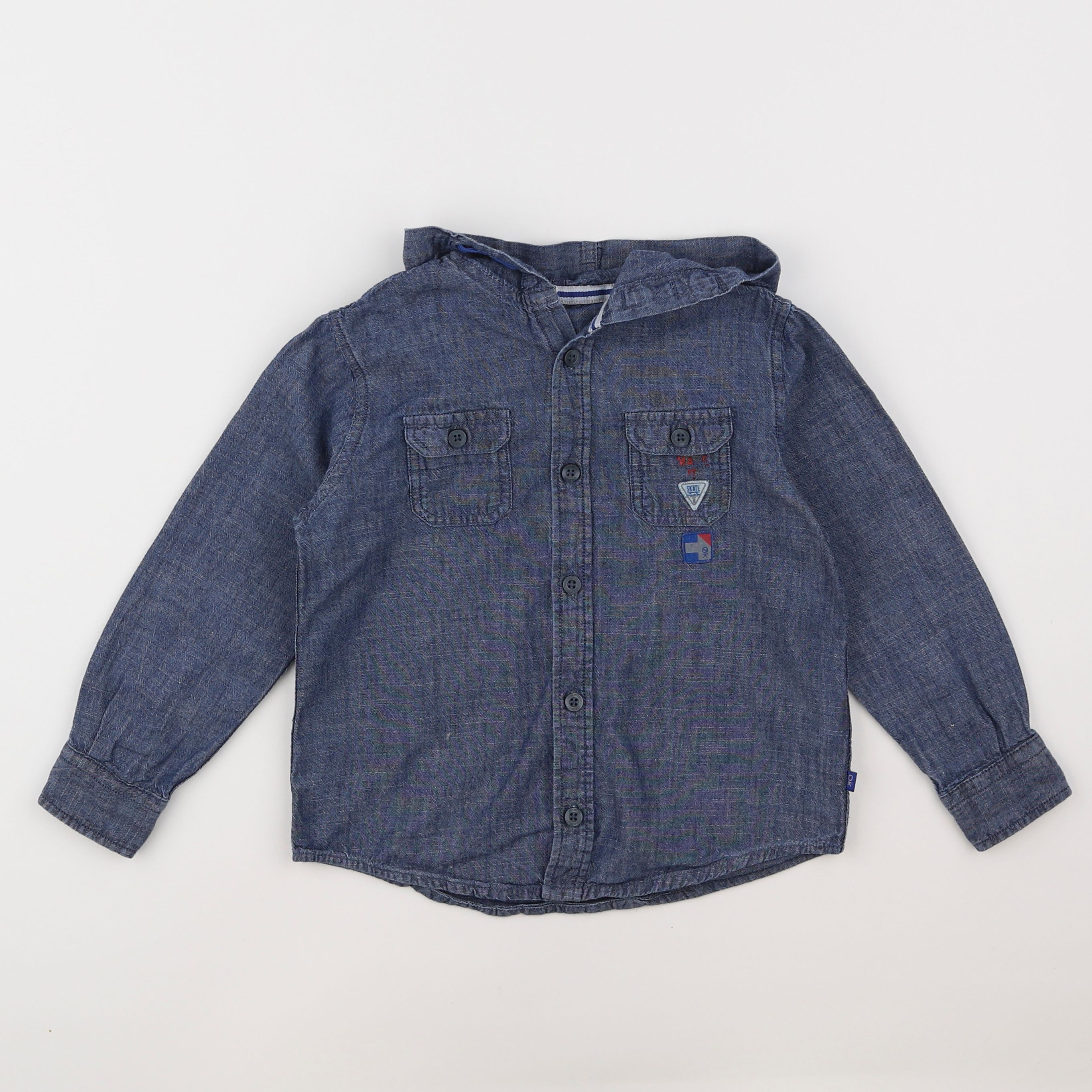 Okaidi - chemise bleu - 4 ans