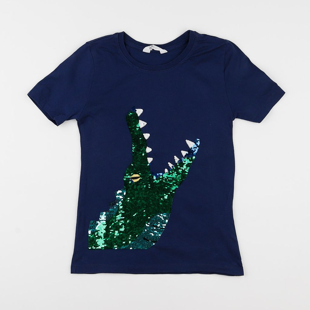 H&M - tee-shirt bleu - 6/8 ans