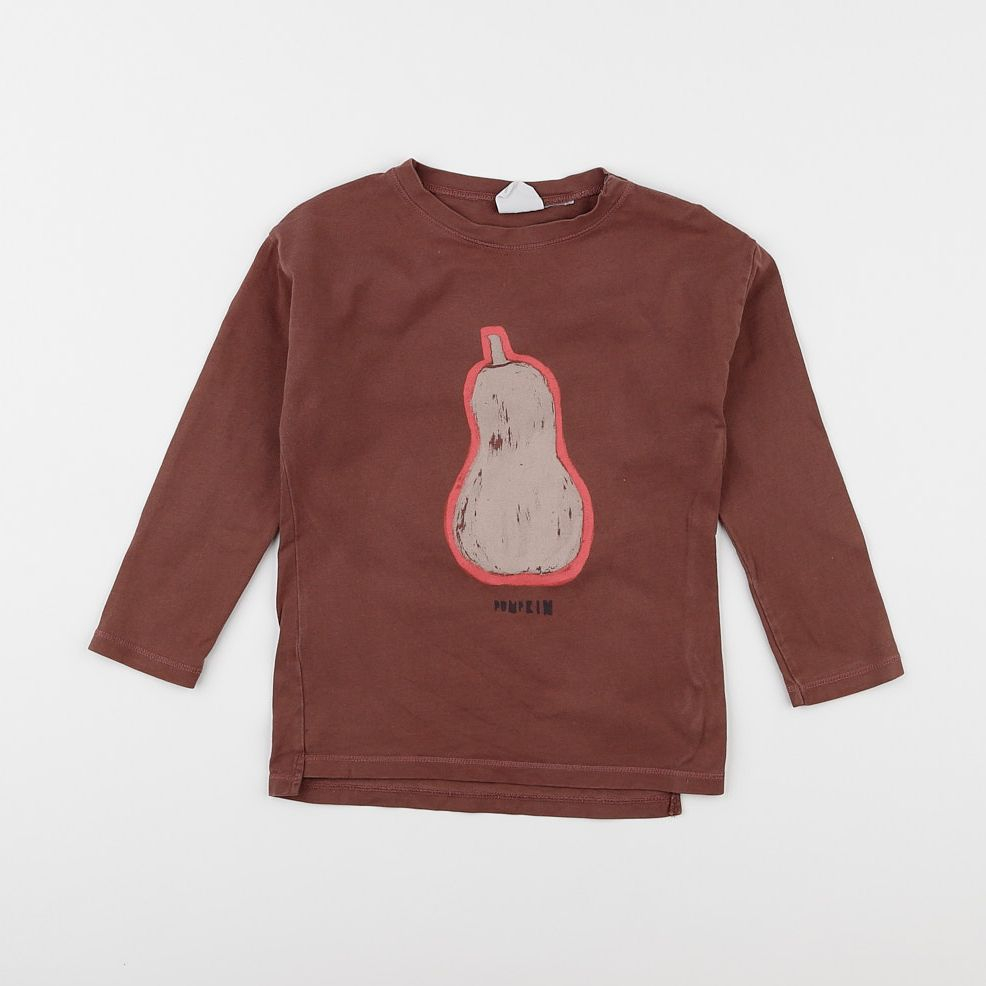 Zara - tee-shirt marron - 3/4 ans