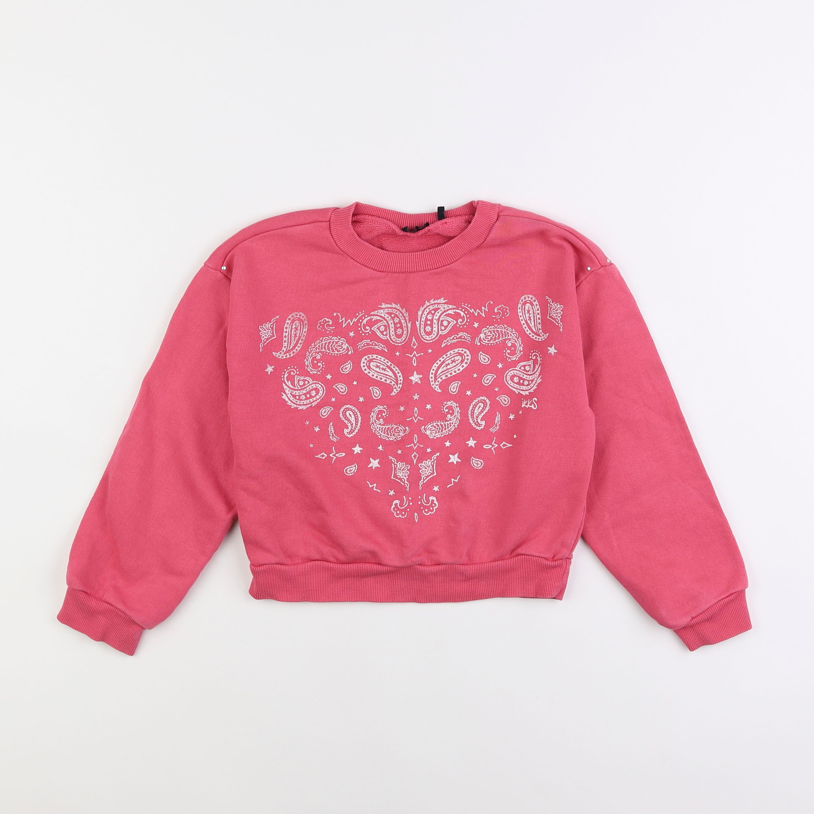 IKKS - sweat rose - 6 ans