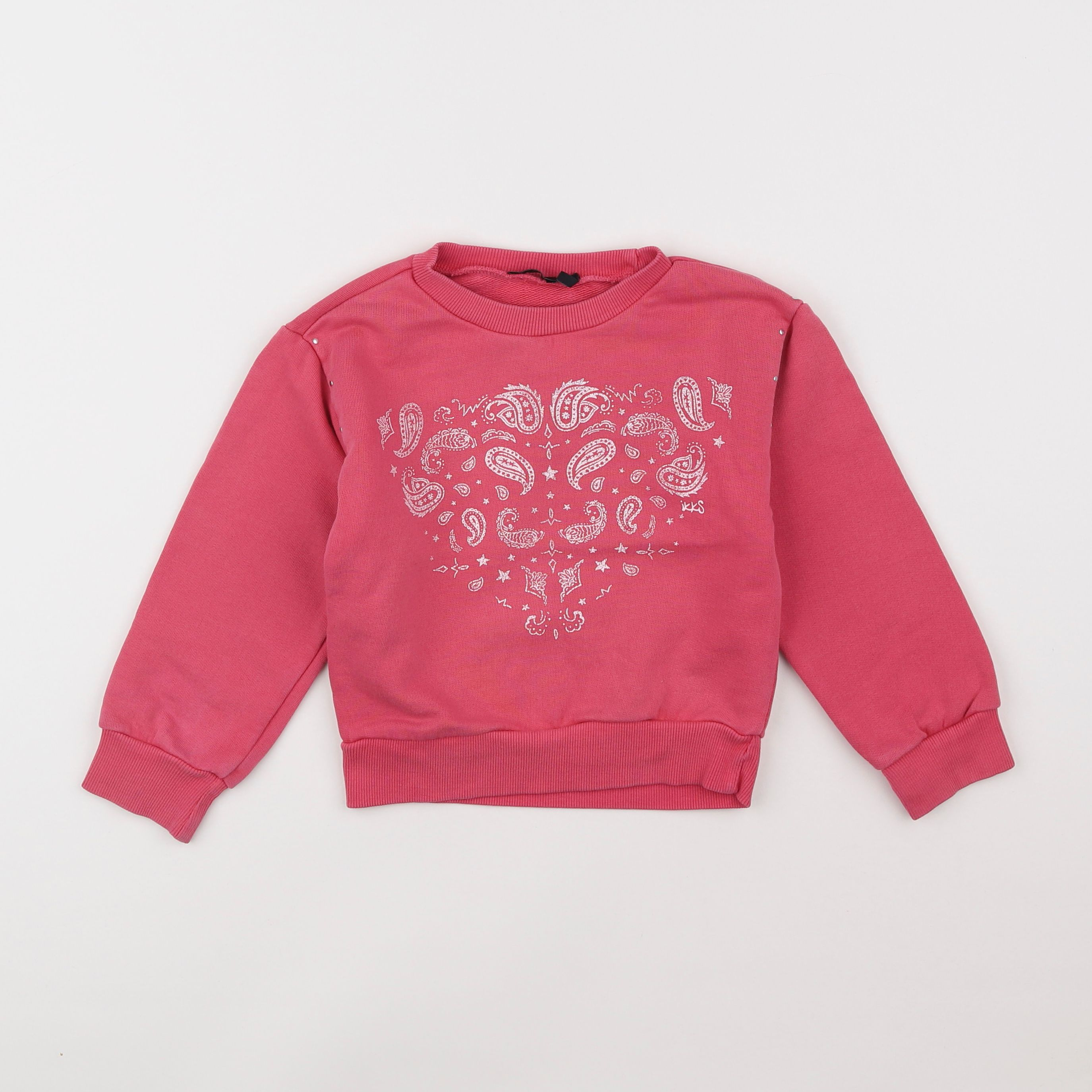 IKKS - sweat rose - 3 ans