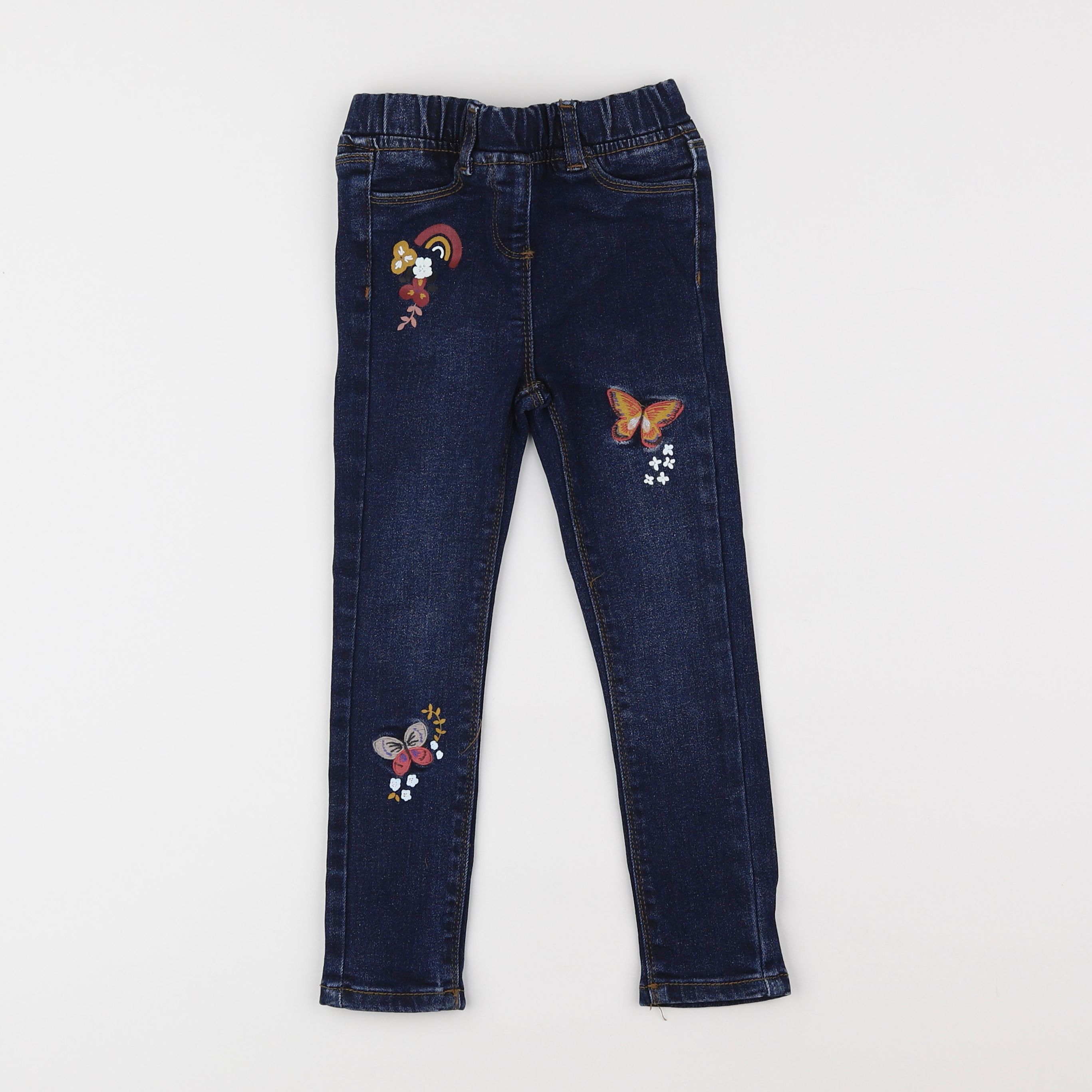 Vertbaudet - jegging bleu - 4 ans